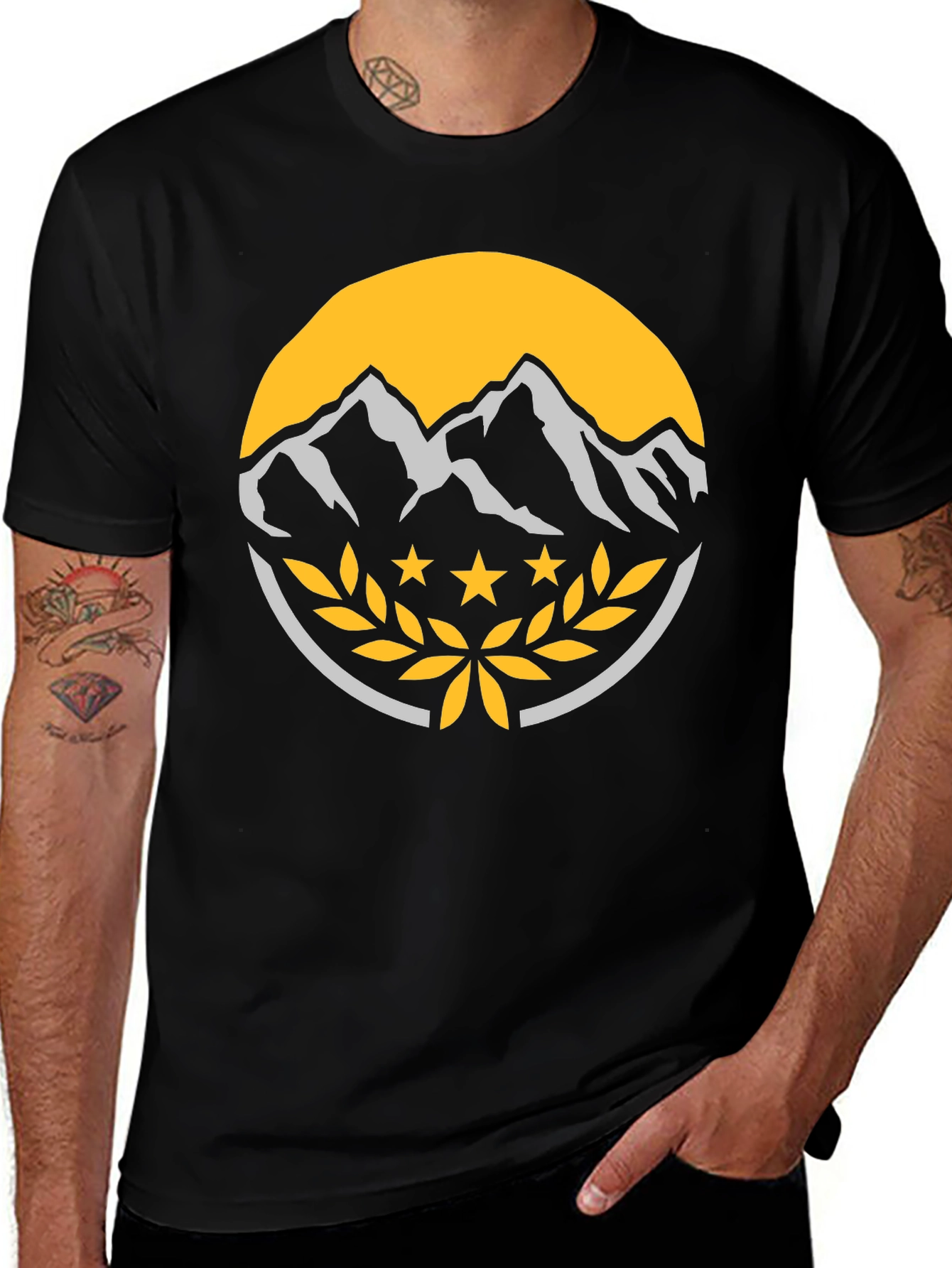 Variant 21 of Mountain Peak Graphic T-Shirt - Adventure Ready!