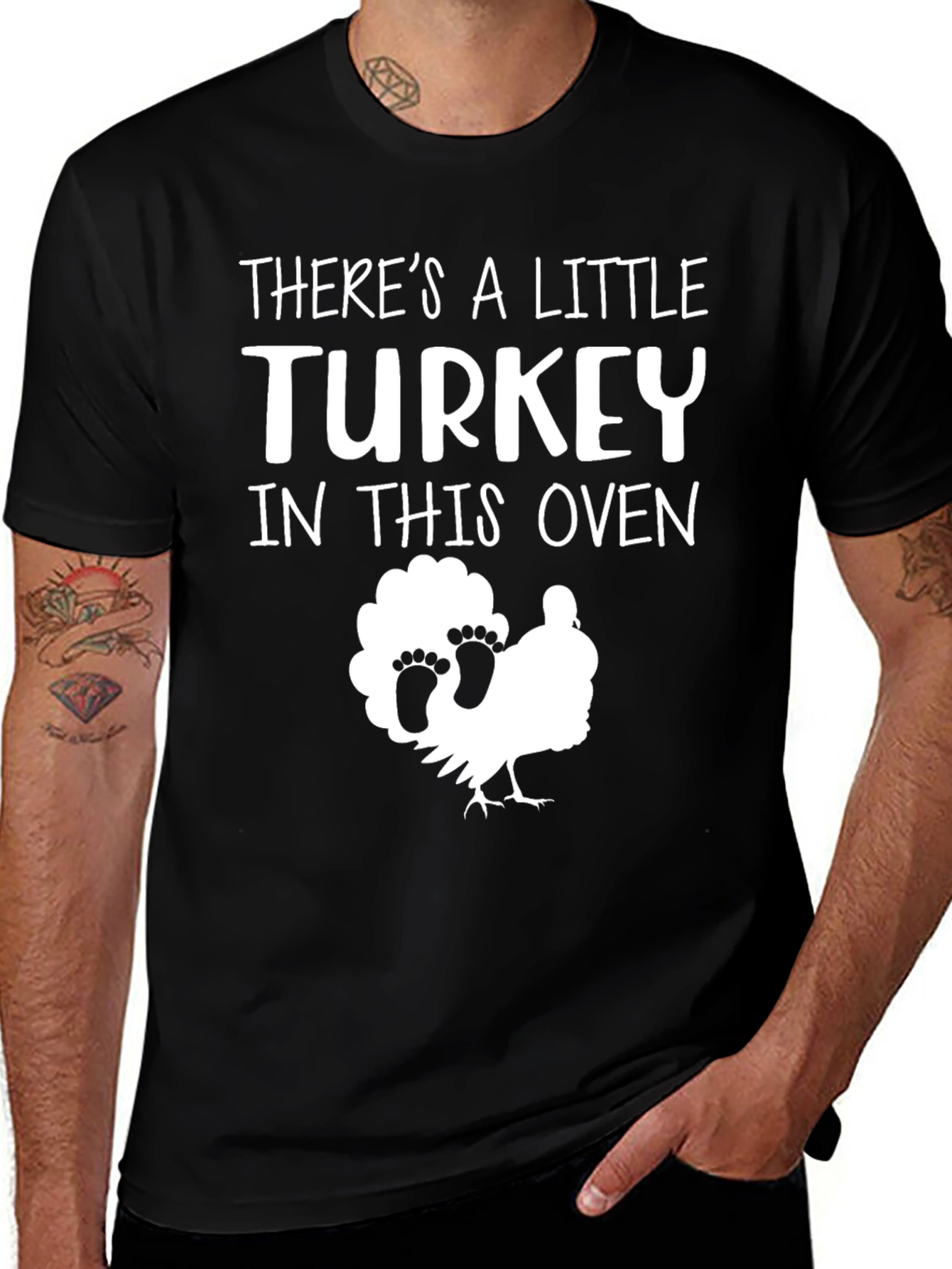 Variant 11 of Cute Thanksgiving Pregnancy Announcement T-Shirt