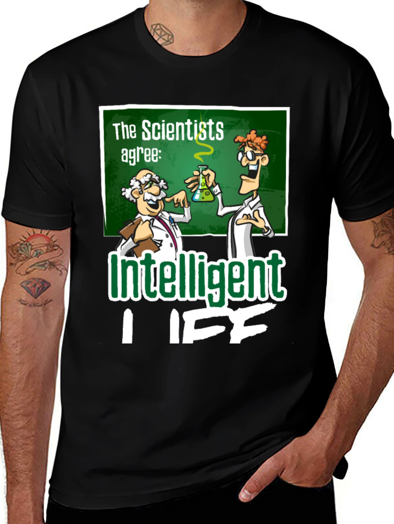 Variant 26 of Intelligent Life Graphic Tee - Science Humor T-Shirt