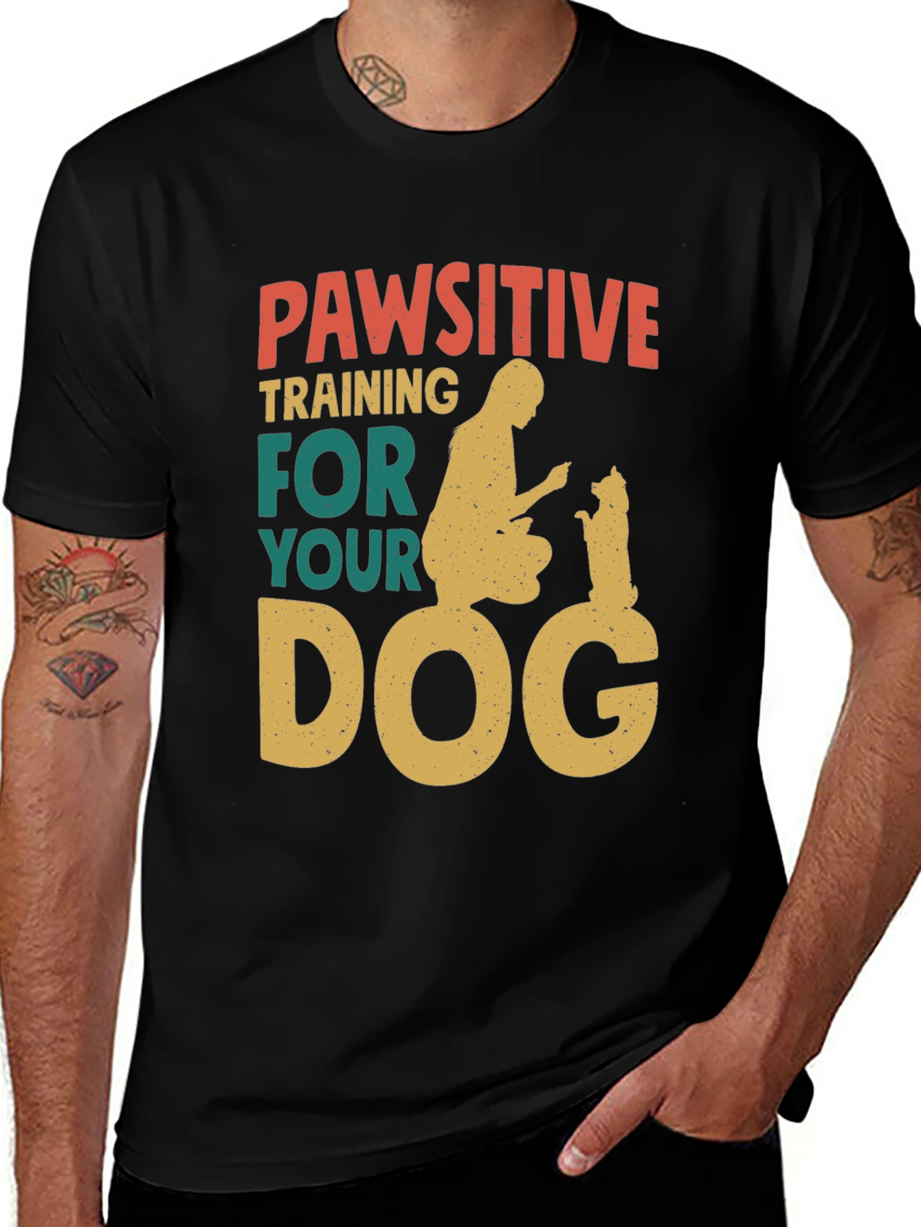 Variant 18 of Pawsitive Dog Training T-Shirt