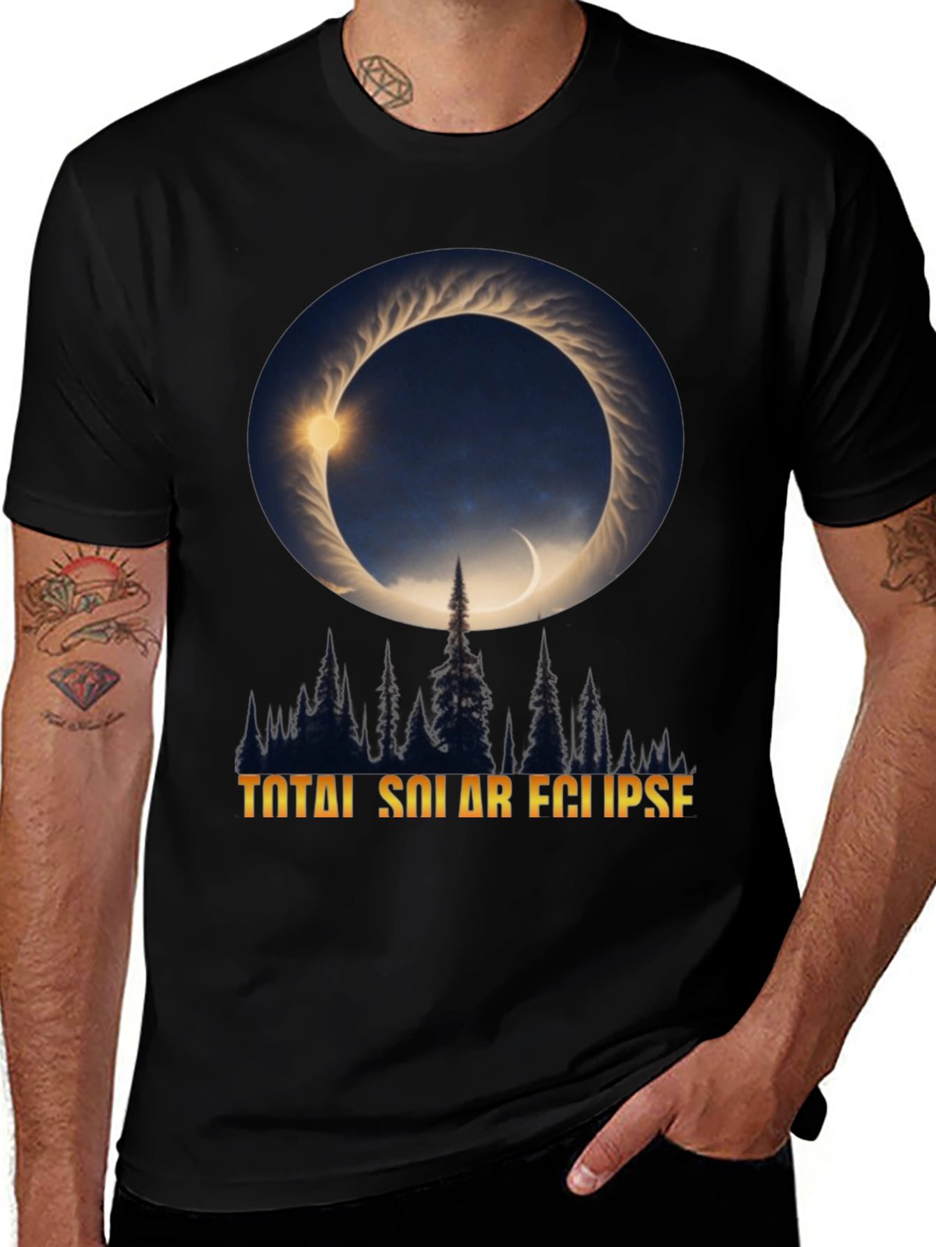 Variant 28 of Total Solar Eclipse Graphic T-Shirt