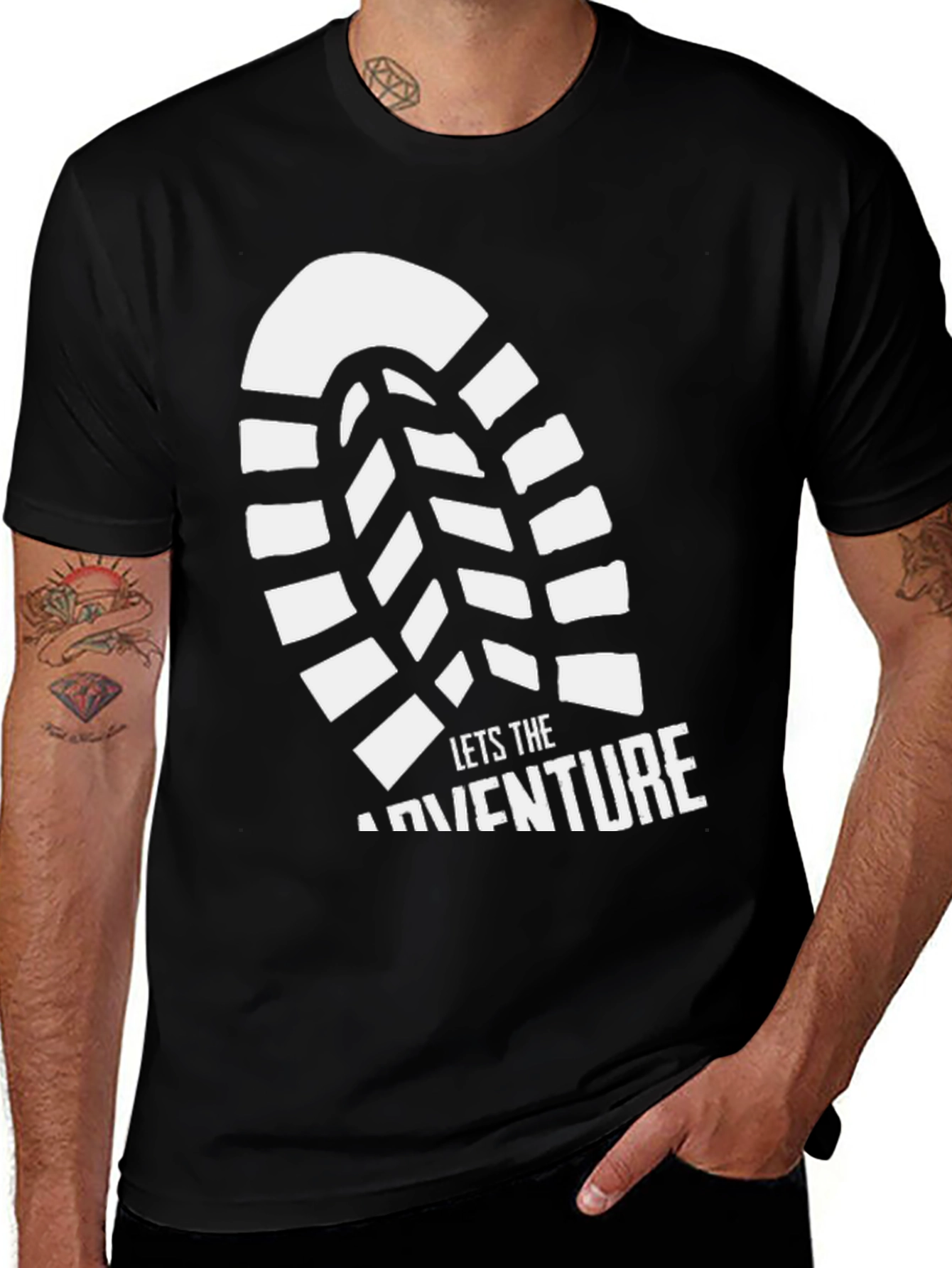 Variant 16 of Adventure Awaits: Tread Lightly Tee