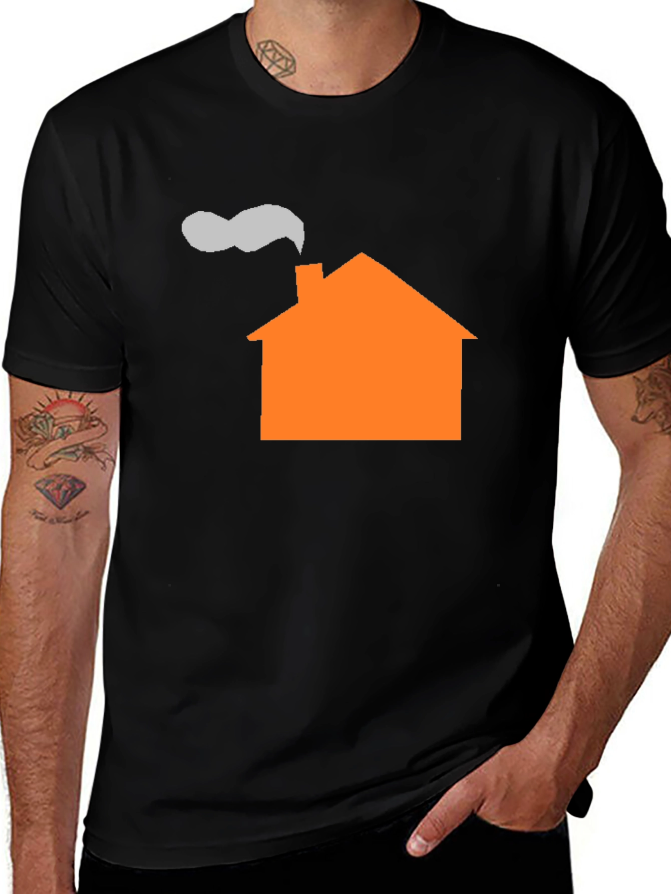 Variant 28 of House Graphic T-Shirt - Unique Design