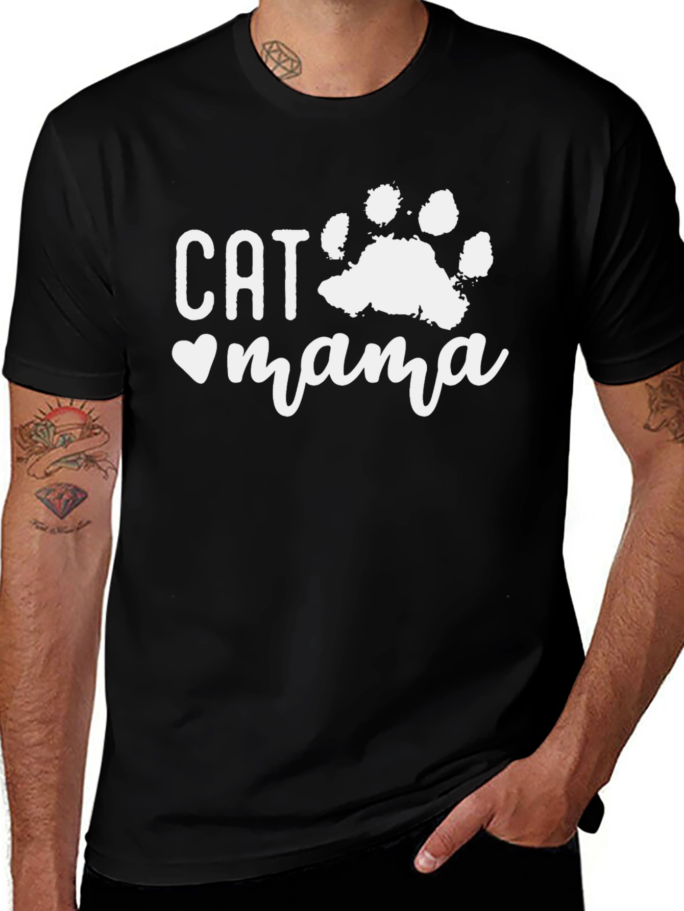 Variant 30 of Cat Mama T-Shirt - Perfect for Cat Lovers!