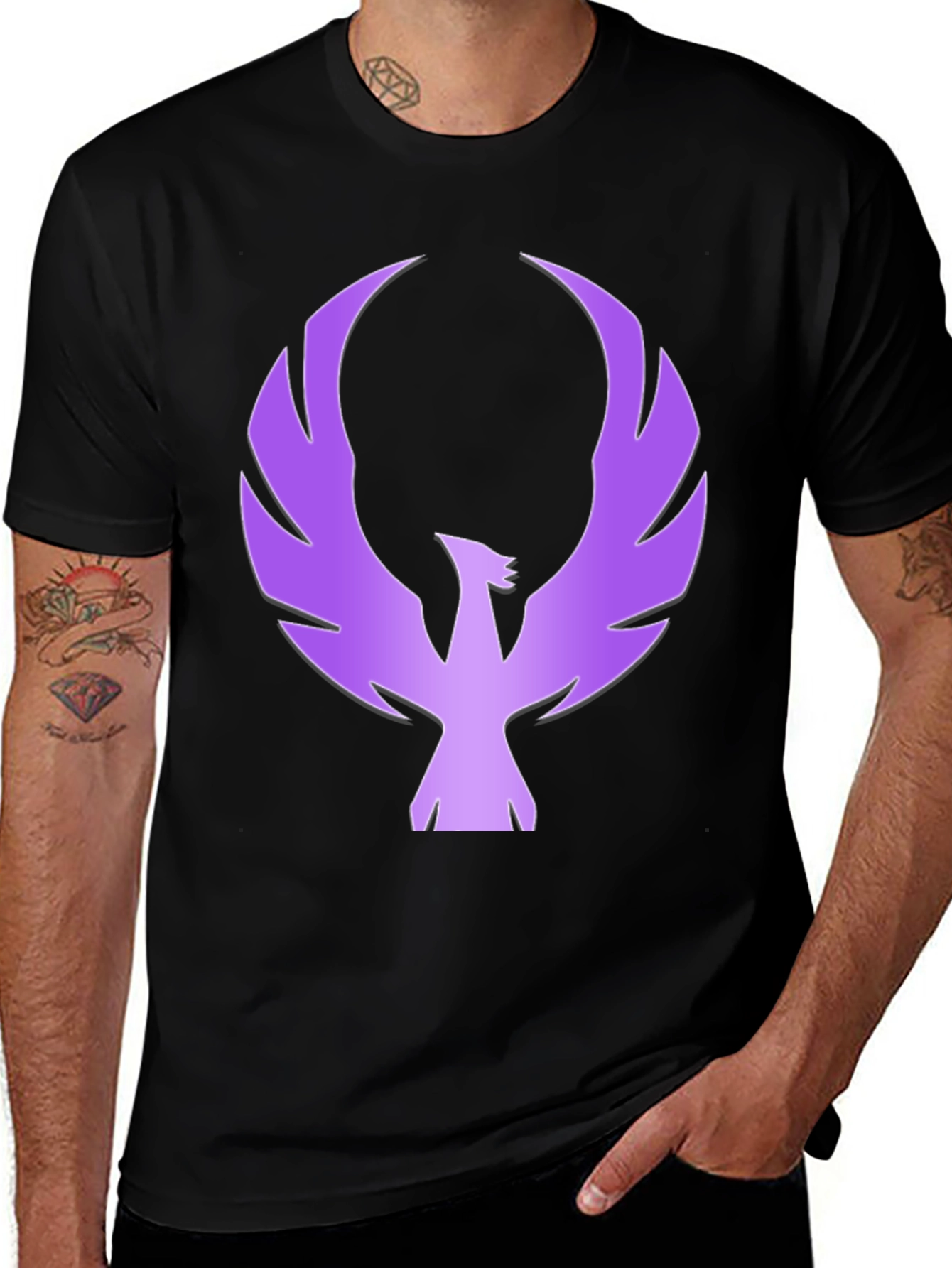 Variant 20 of Phoenix Graphic Black T-Shirt