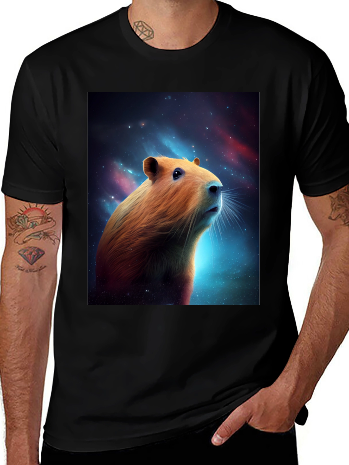 Variant 12 of Cosmic Capybara T-Shirt