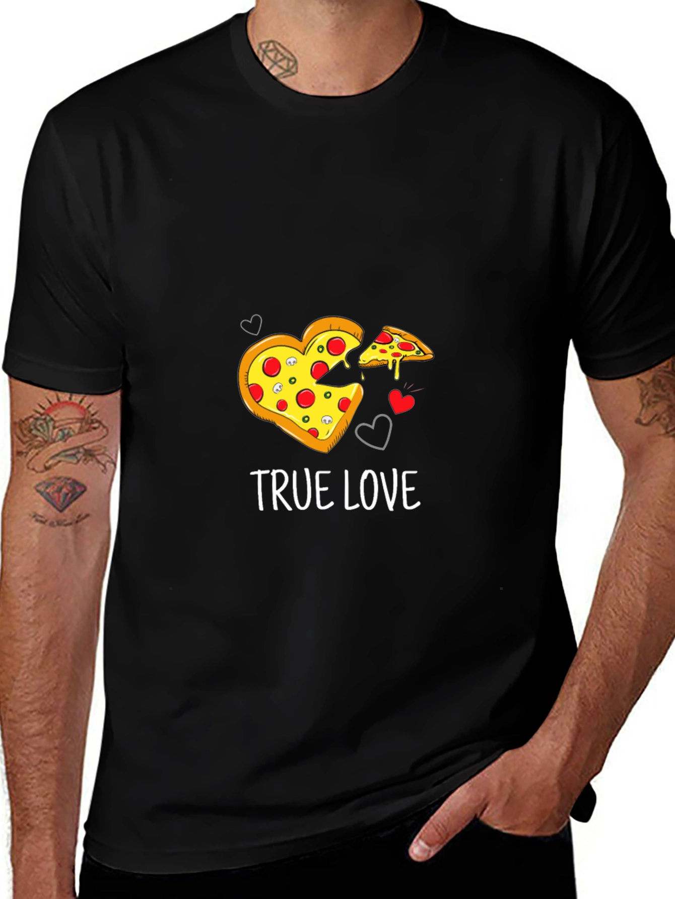 Variant 13 of Pizza True Love Graphic T-Shirt