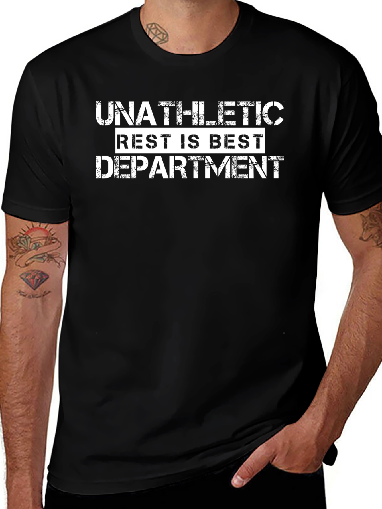 Variant 18 of Unathletic Rest is Best Department T-Shirt