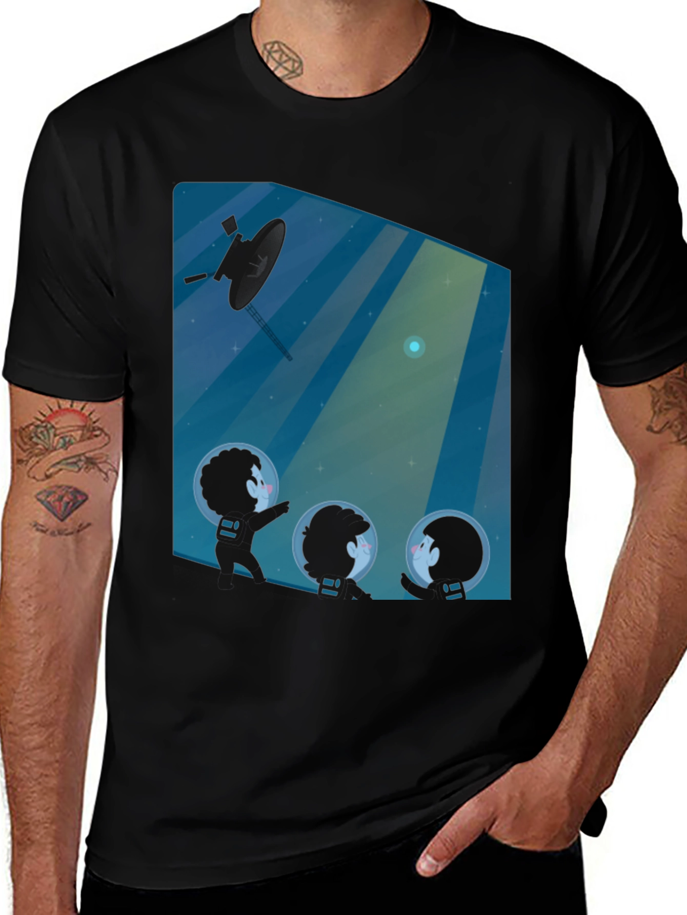 Variant 11 of Voyager Kids Graphic Tee - Explore Space in Style!