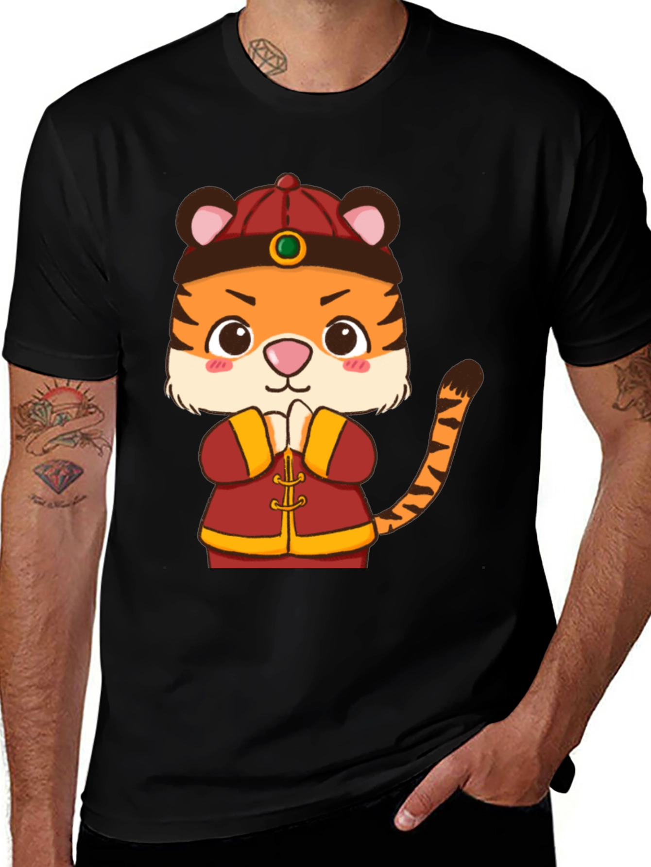 Variant 17 of Lucky Tiger Graphic Tee
