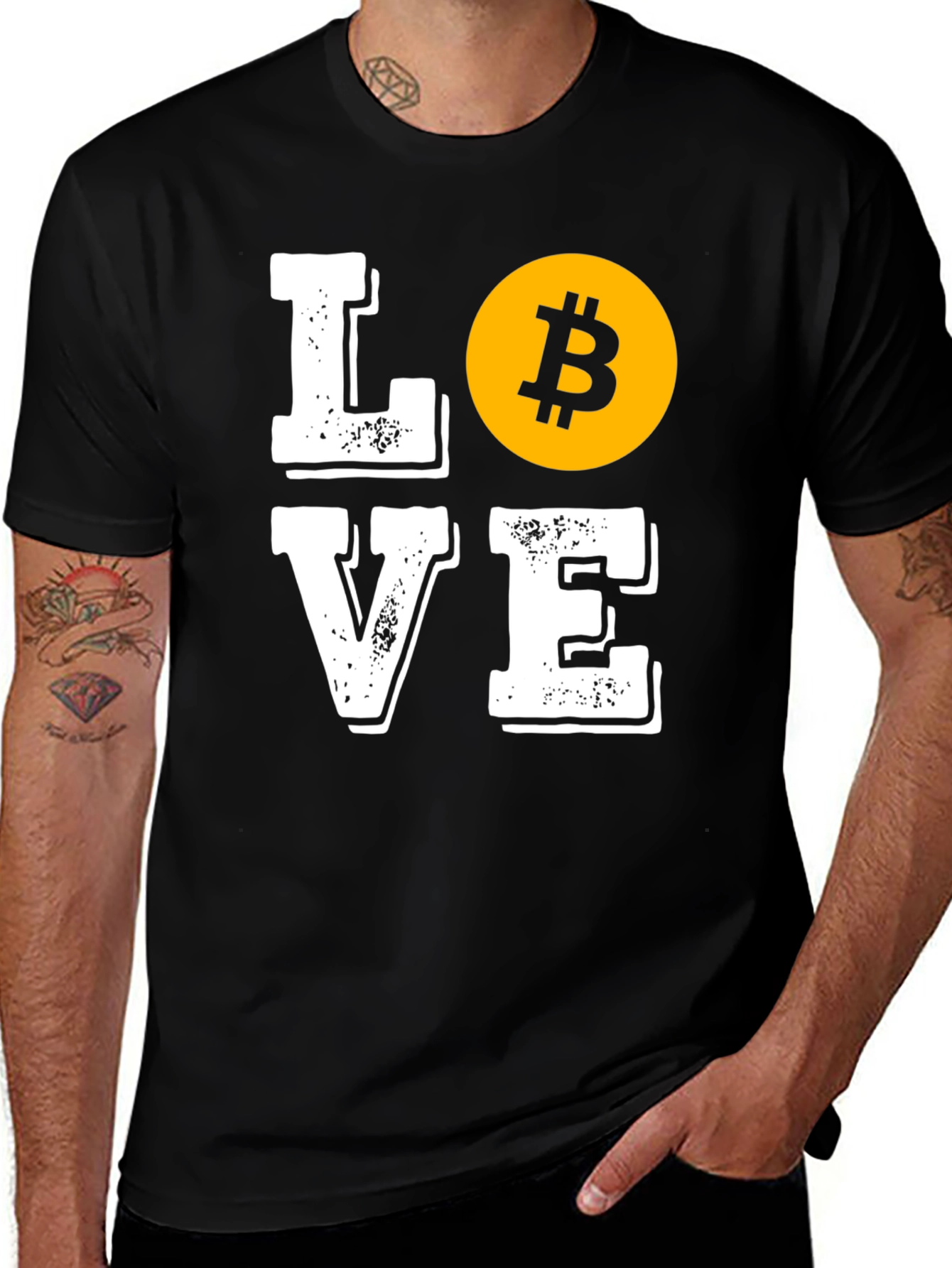 Variant 21 of Bitcoin LOVE T-Shirt - Crypto Currency Fashion