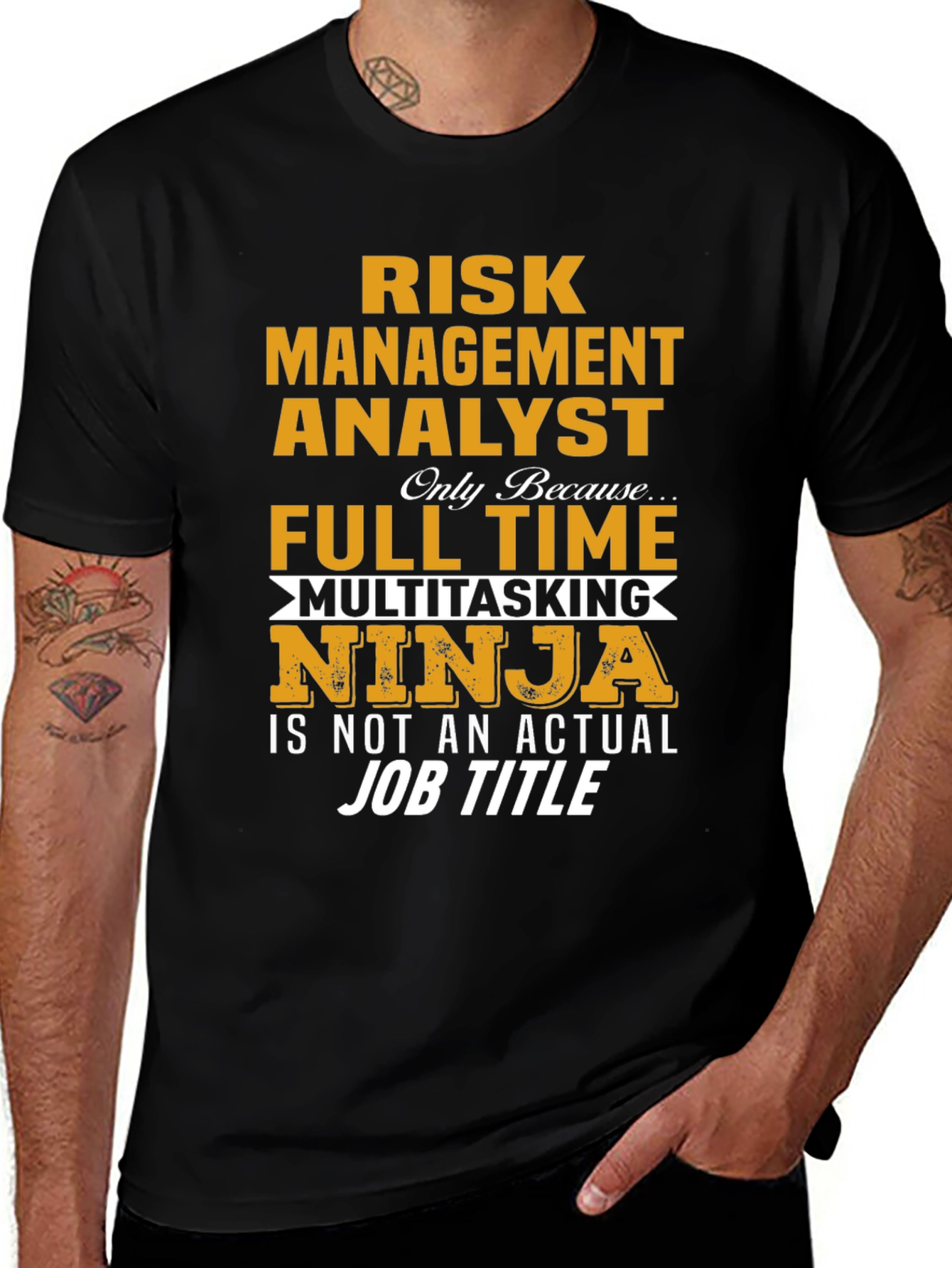 Risk Management Analyst T-Shirt - Multitasking Ninja