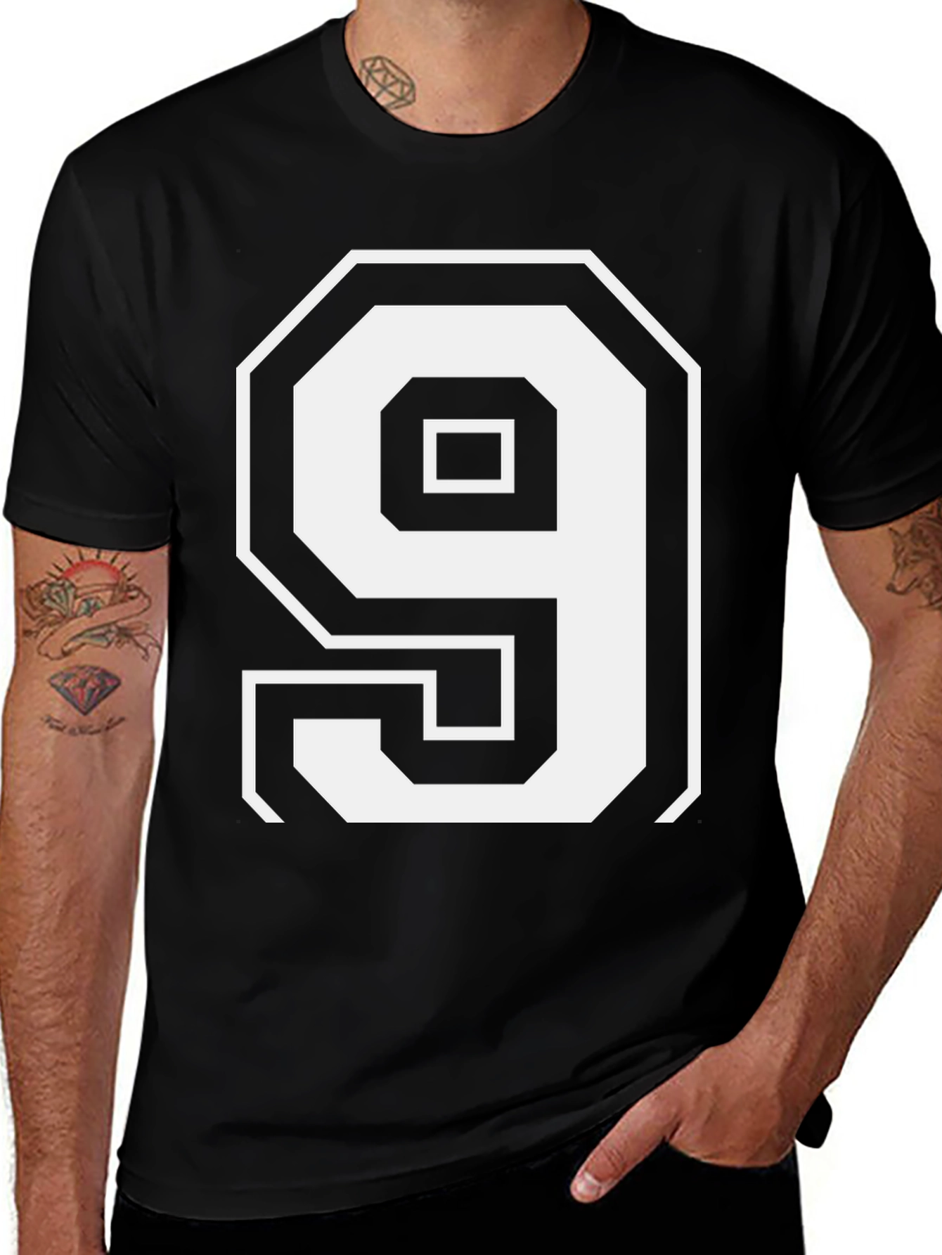 Number 9 Graphic T-Shirt - Classic Style