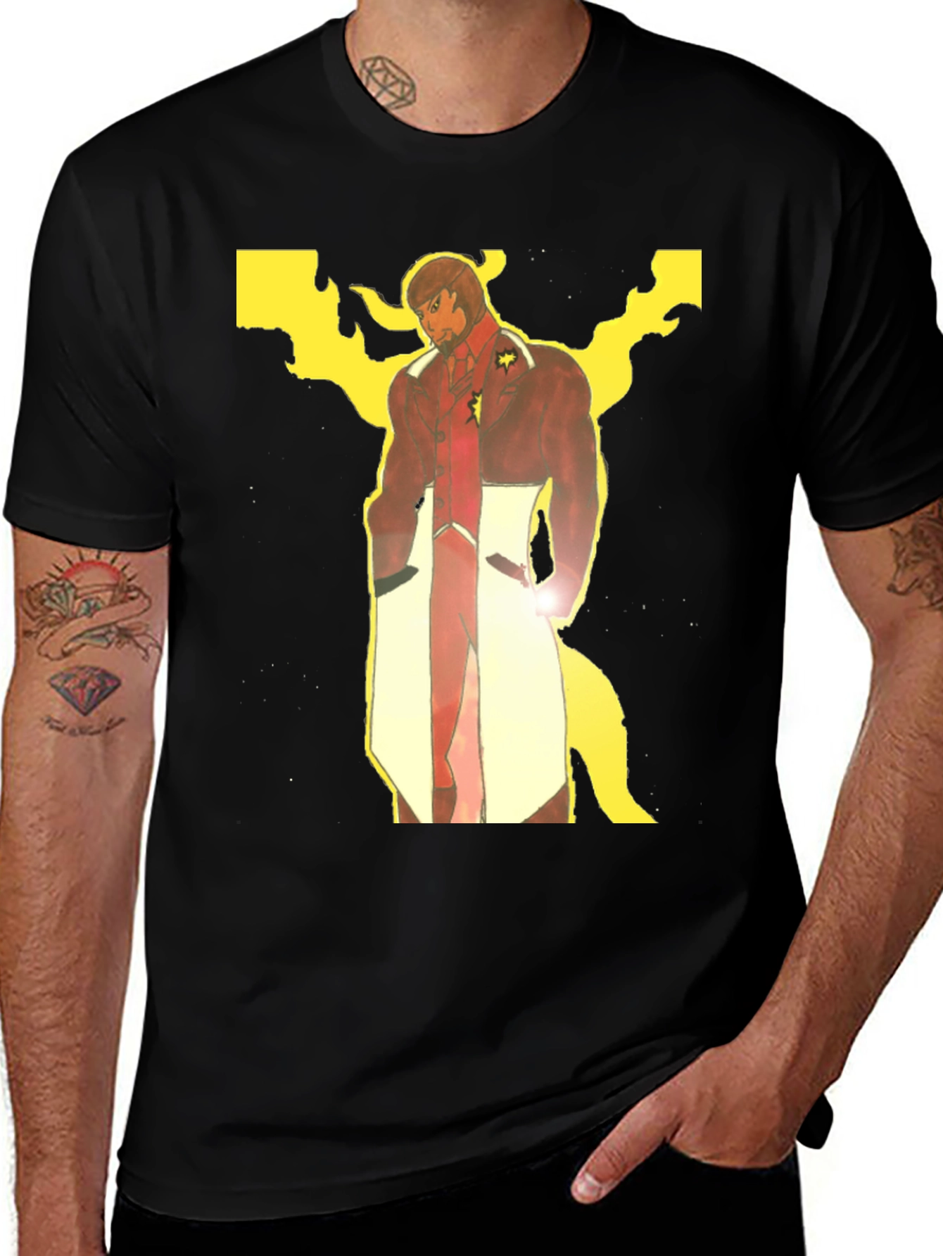 Variant 17 of Retro Cartoon Graphic Tee - Black