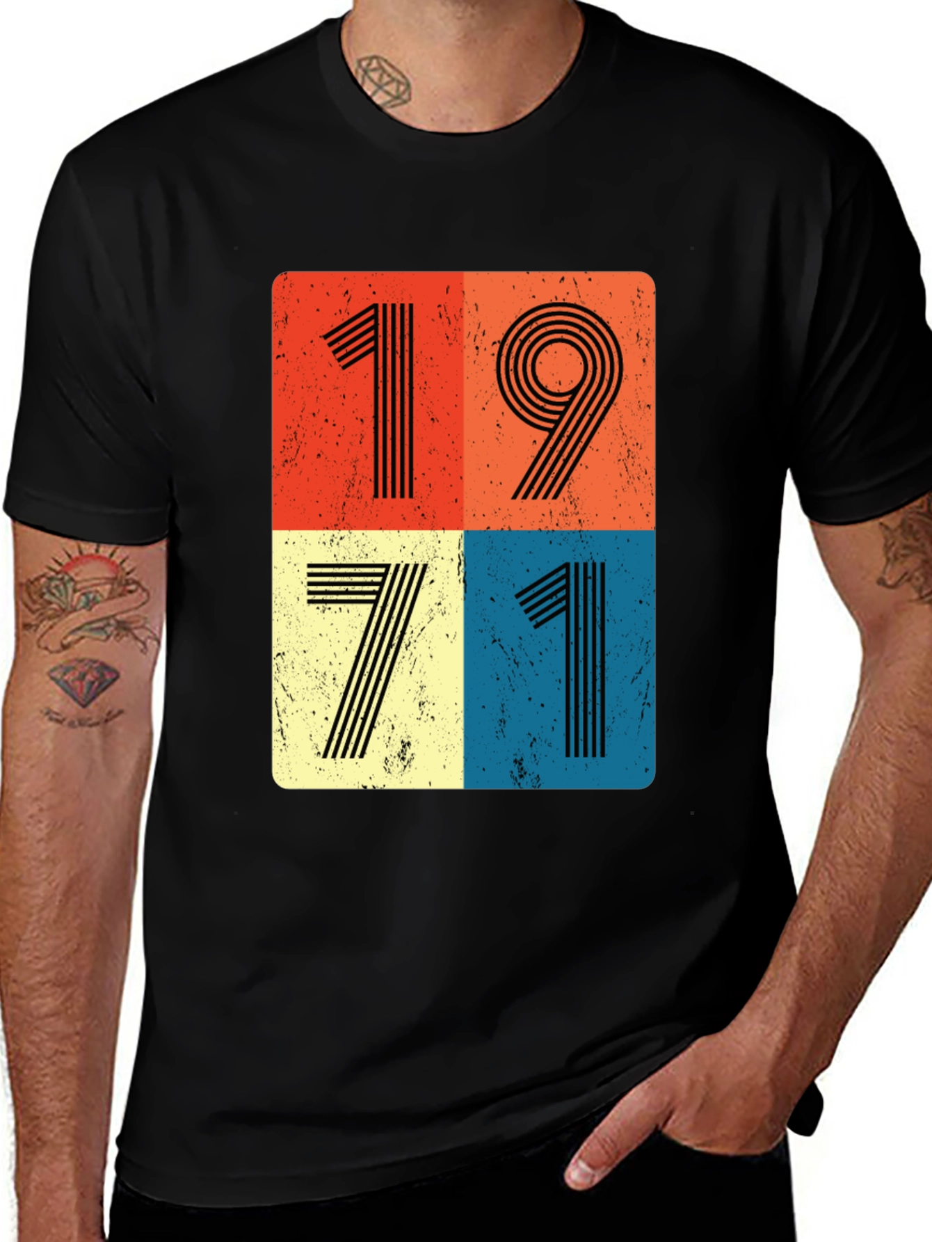 Variant 4 of Retro 1971 Vintage Style T-Shirt