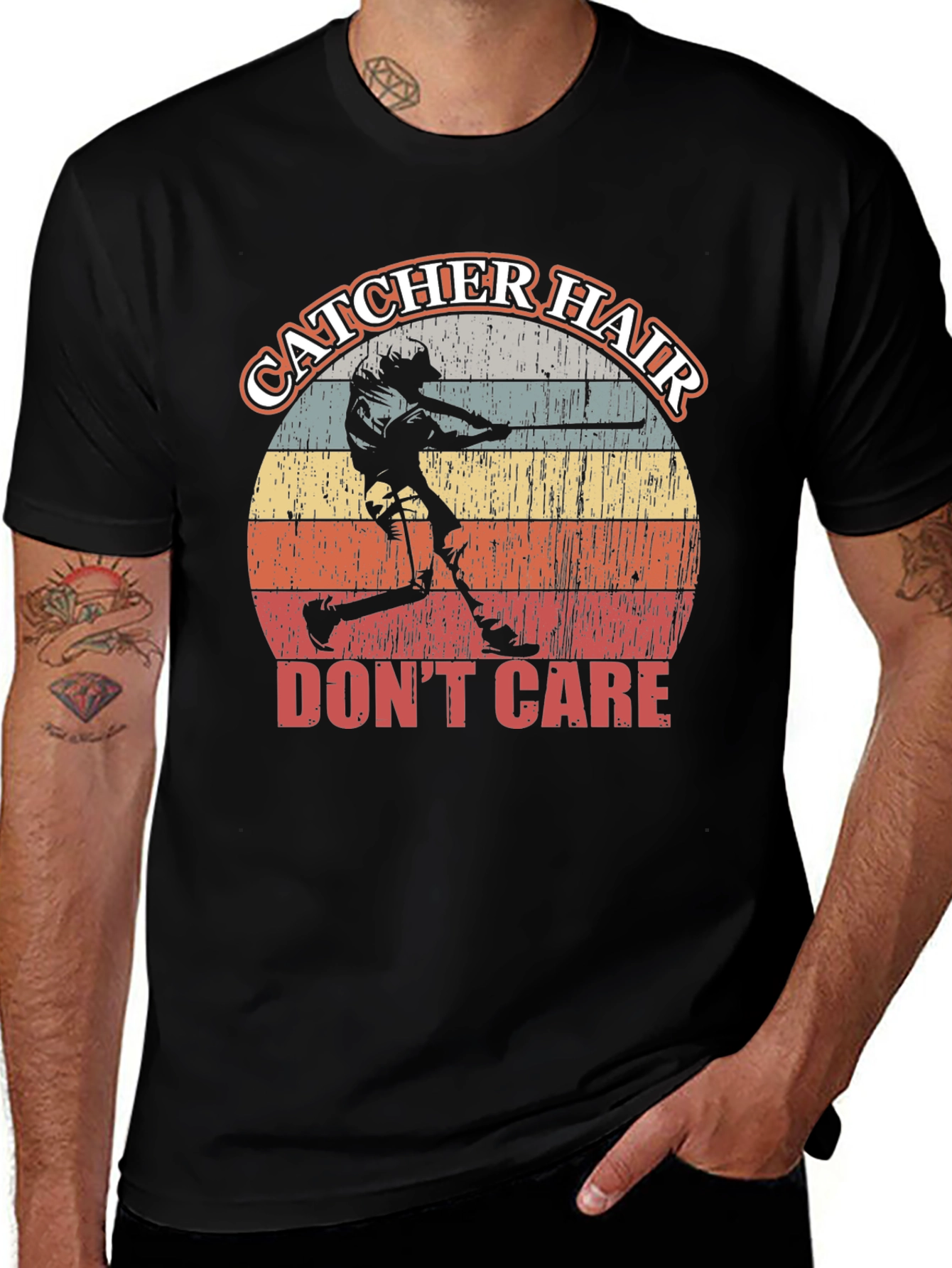 Variant 9 of Catcher Hair Don't Care Graphic Tee