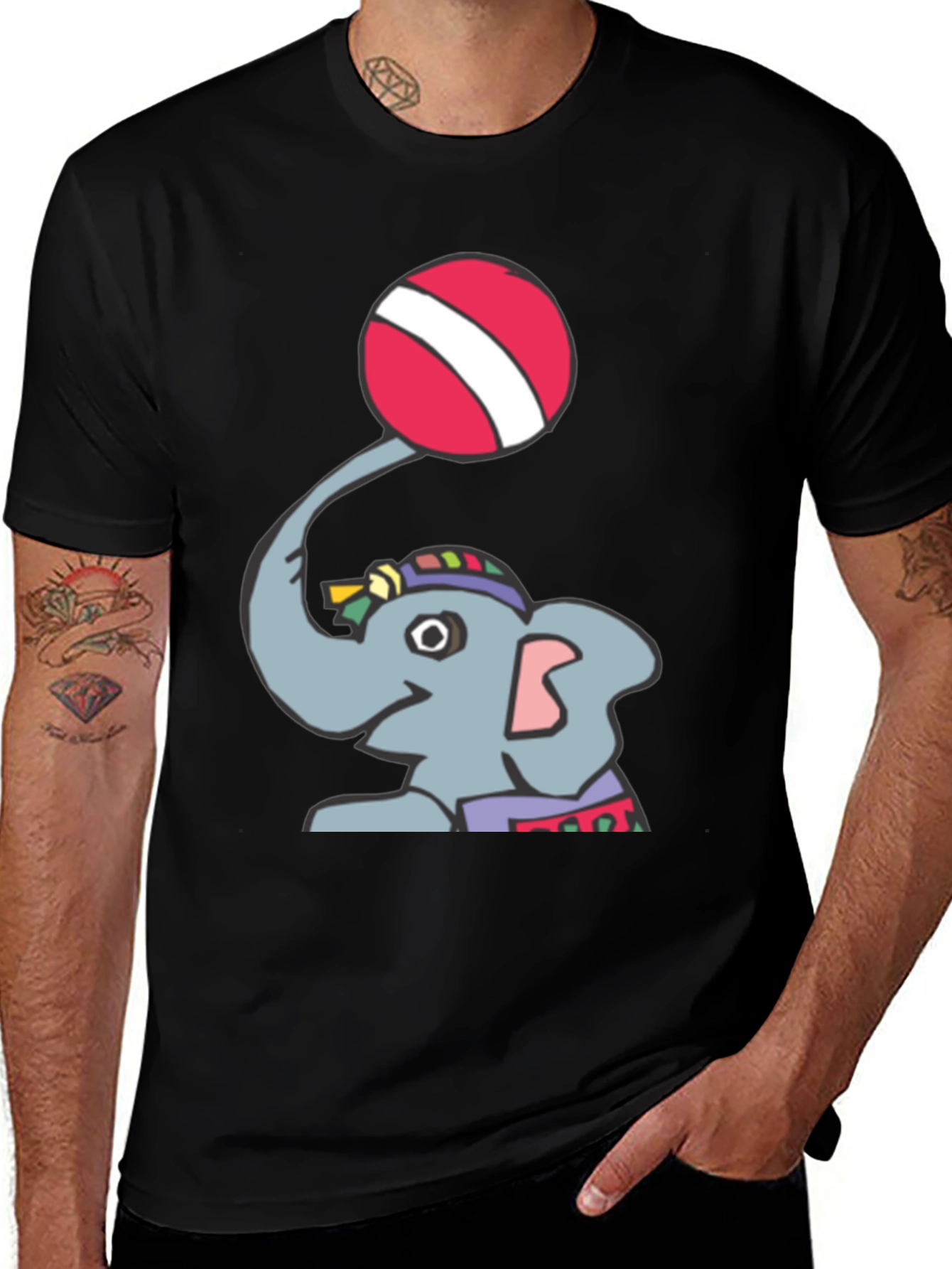 Variant 3 of Elephant Ball T-Shirt - Fun Graphic Tee