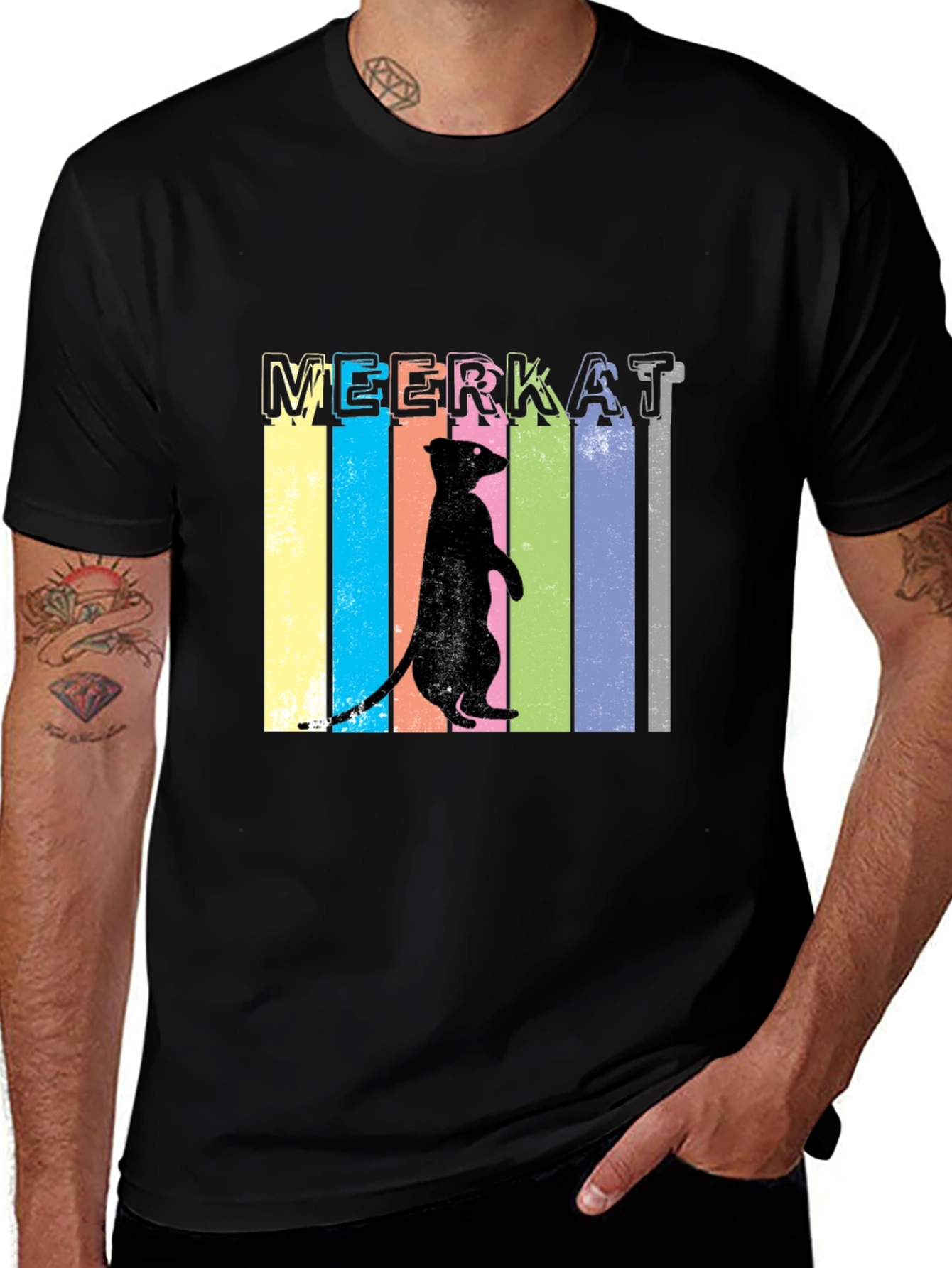 Variant 25 of Meerkat Graphic Tee - Fun Animal T-Shirt