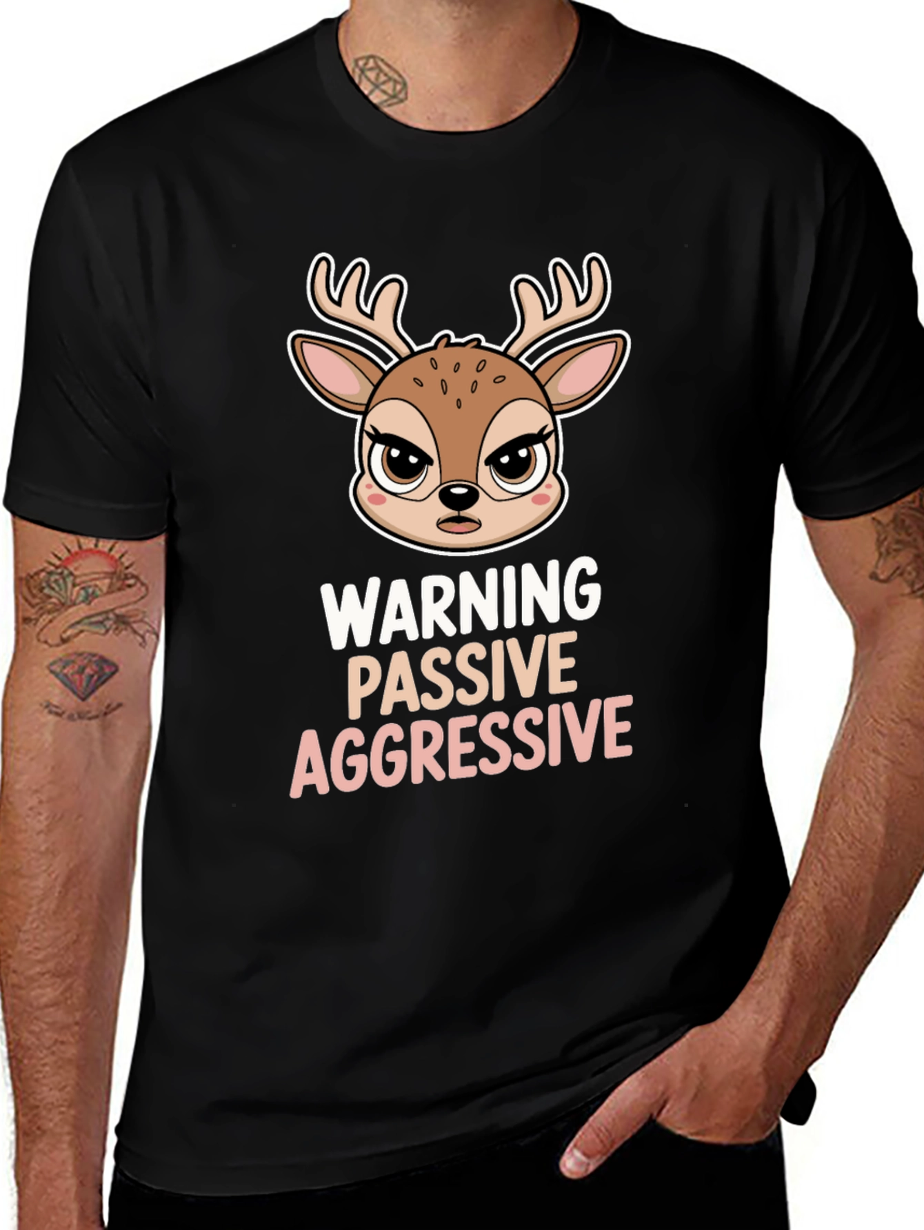 Variant 17 of Passive Aggressive Deer Graphic T-Shirt