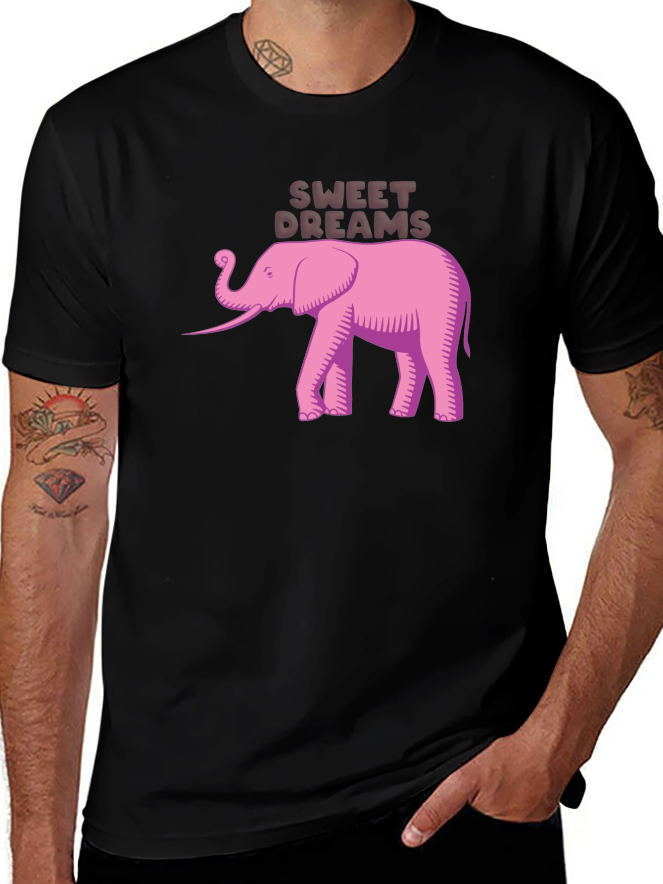 Variant 20 of Sweet Dreams Elephant T-Shirt - Unique Design