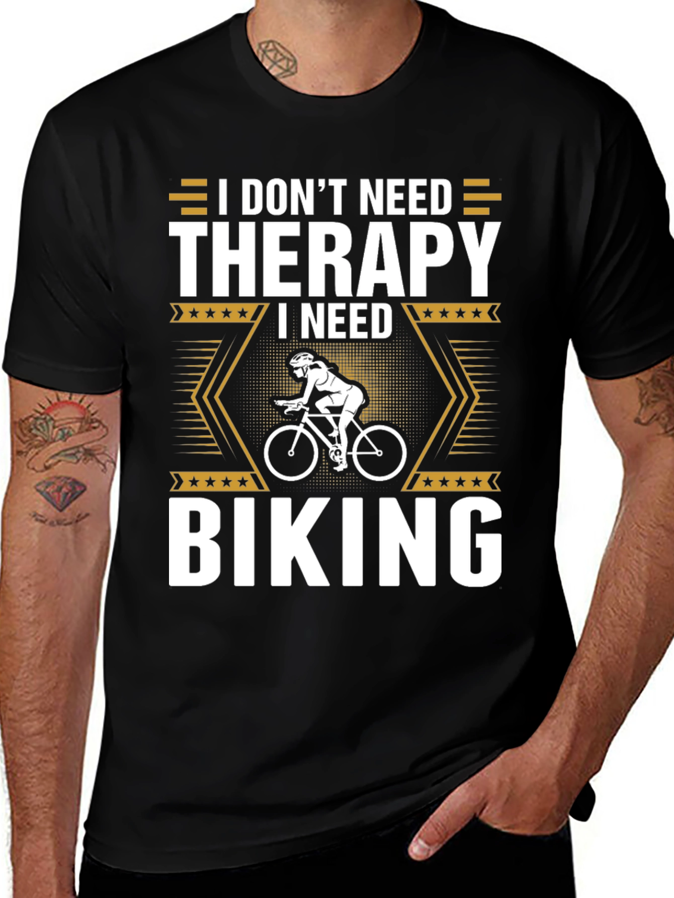 Variant 22 of I Don't Need Therapy I Need Biking T-Shirt