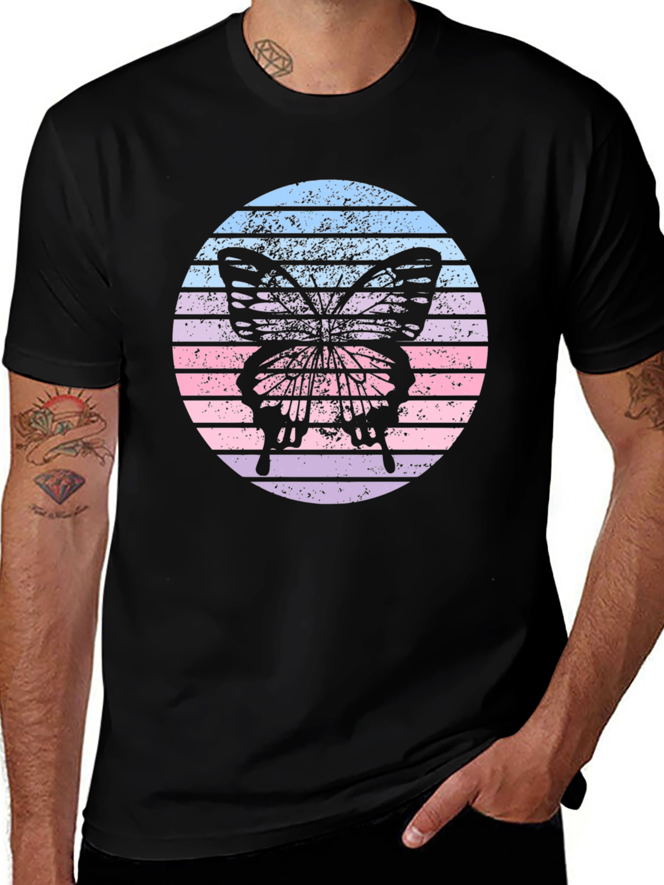 Variant 4 of Retro Butterfly Graphic Tee