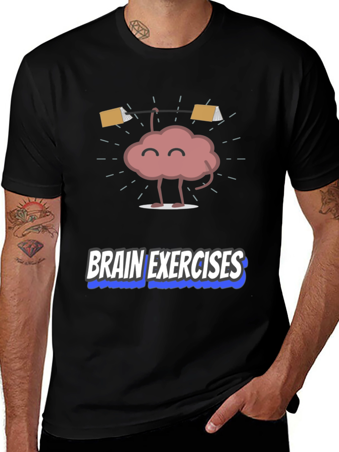 Variant 10 of Brain Exercises T-Shirt, Funny Brain Tee
