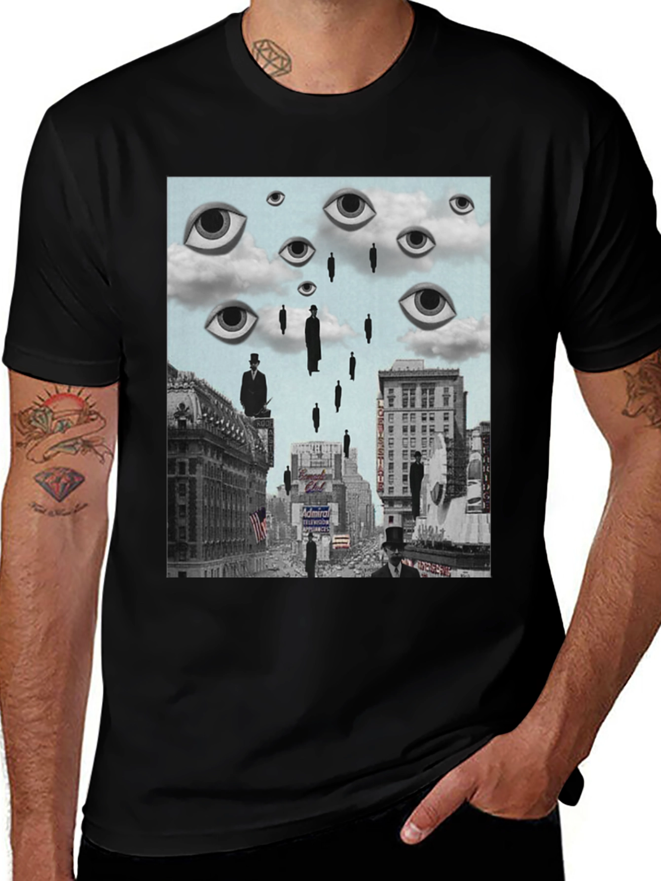 Variant 8 of Surrealist Cityscape Graphic Tee