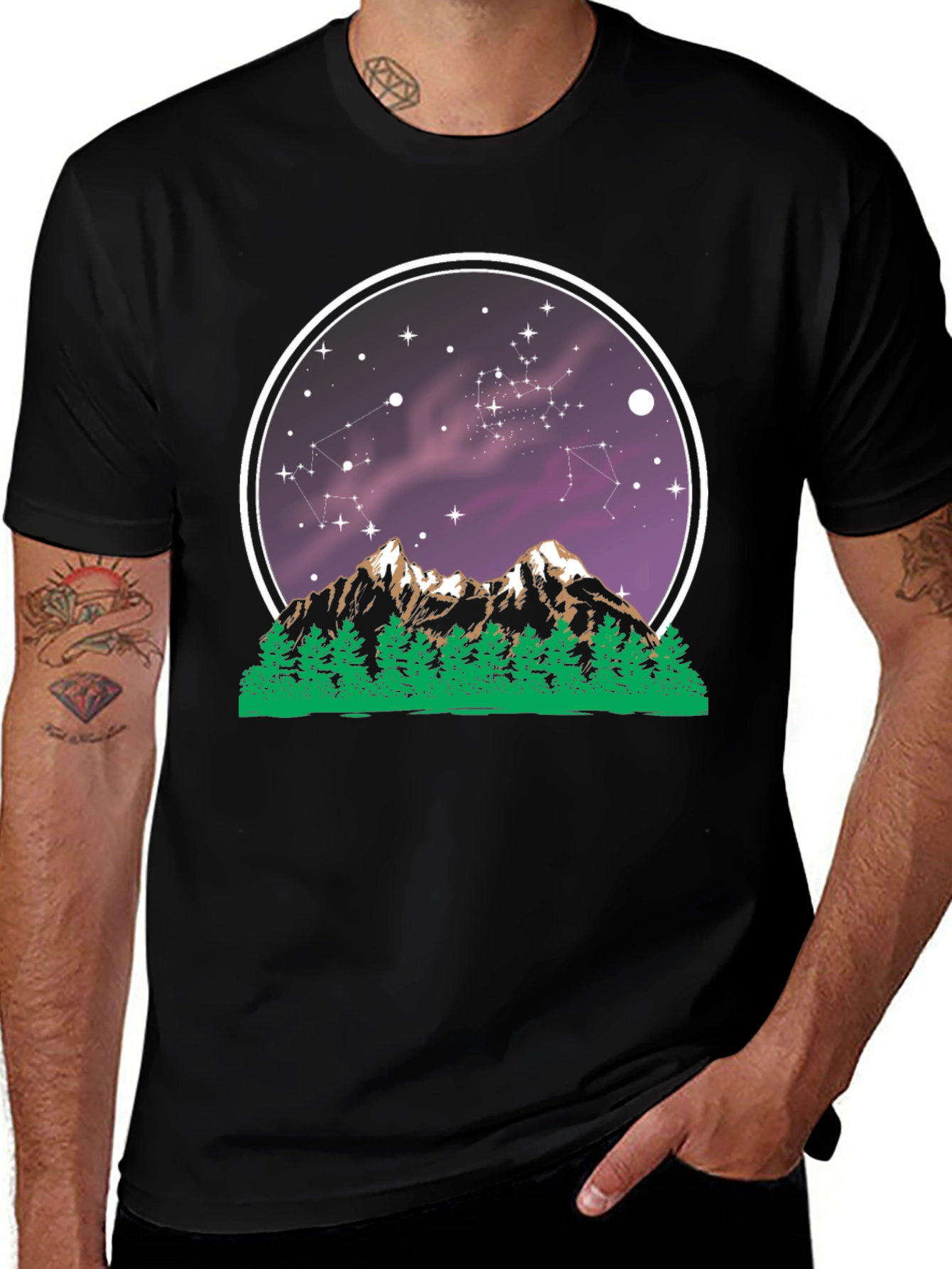 Variant 24 of Constellation Mountain Graphic Tee
