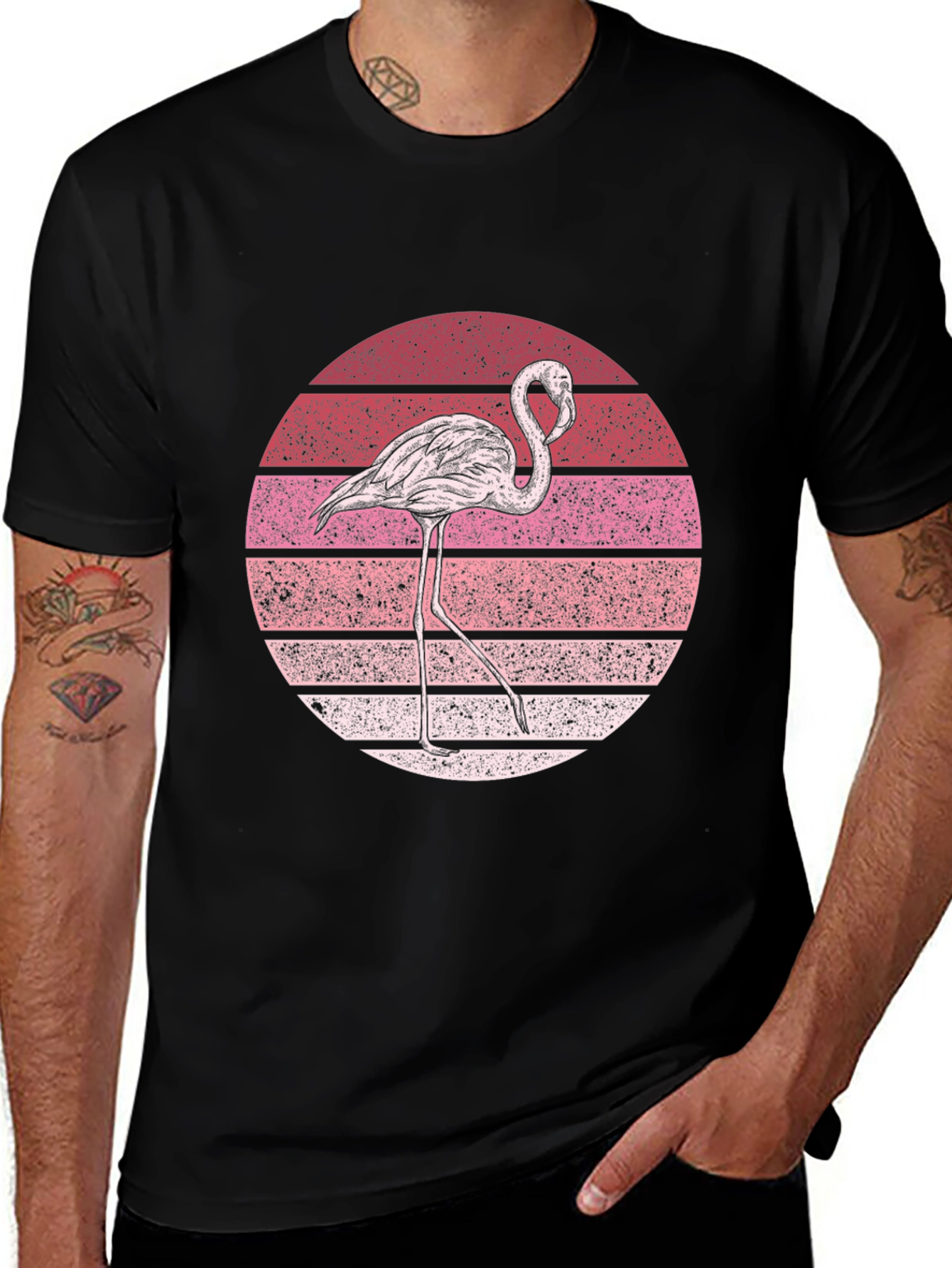Variant 30 of Flamingo Sunset Graphic Tee
