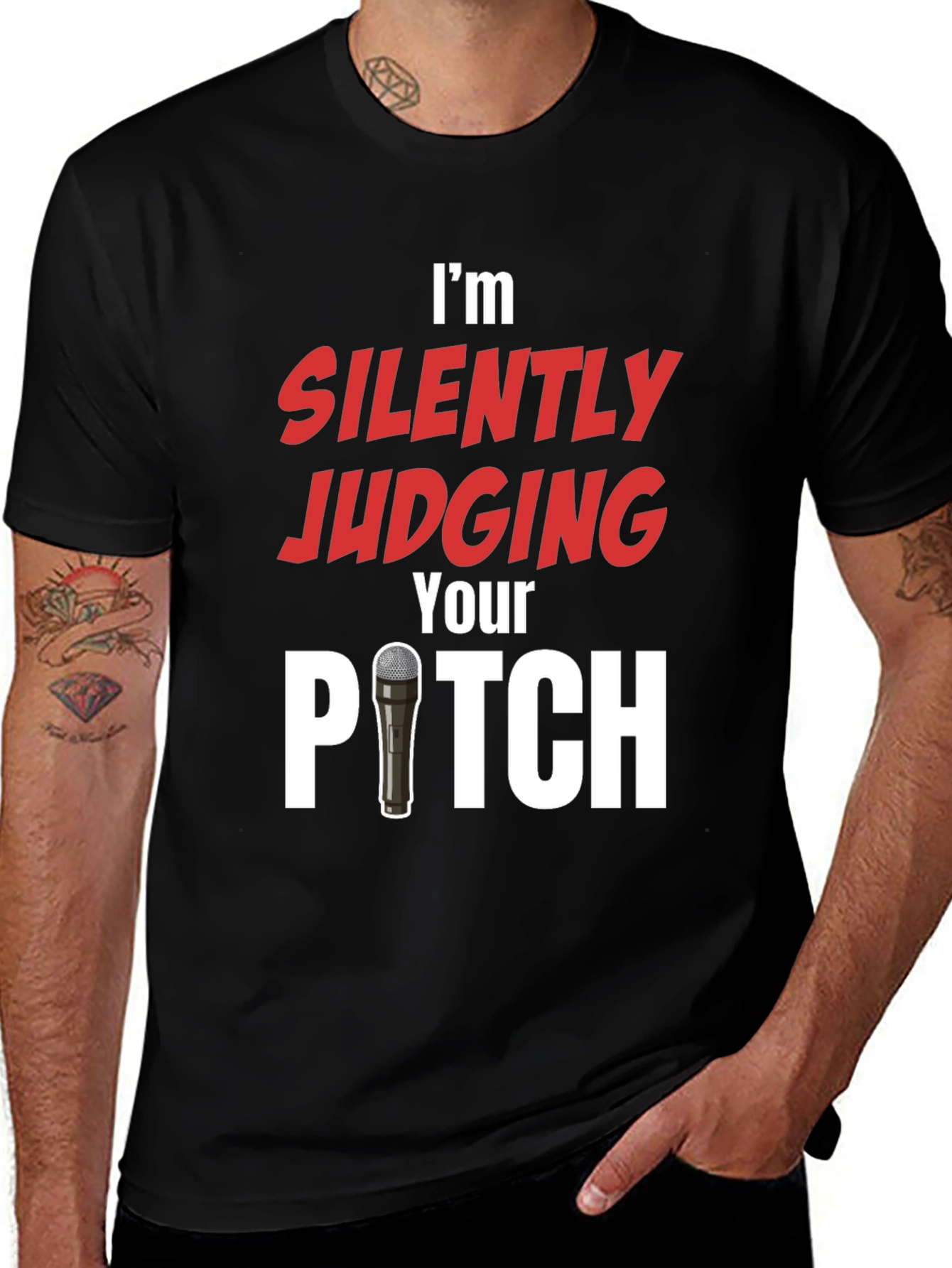 Variant 28 of I'm Silently Judging Your Pitch T-Shirt
