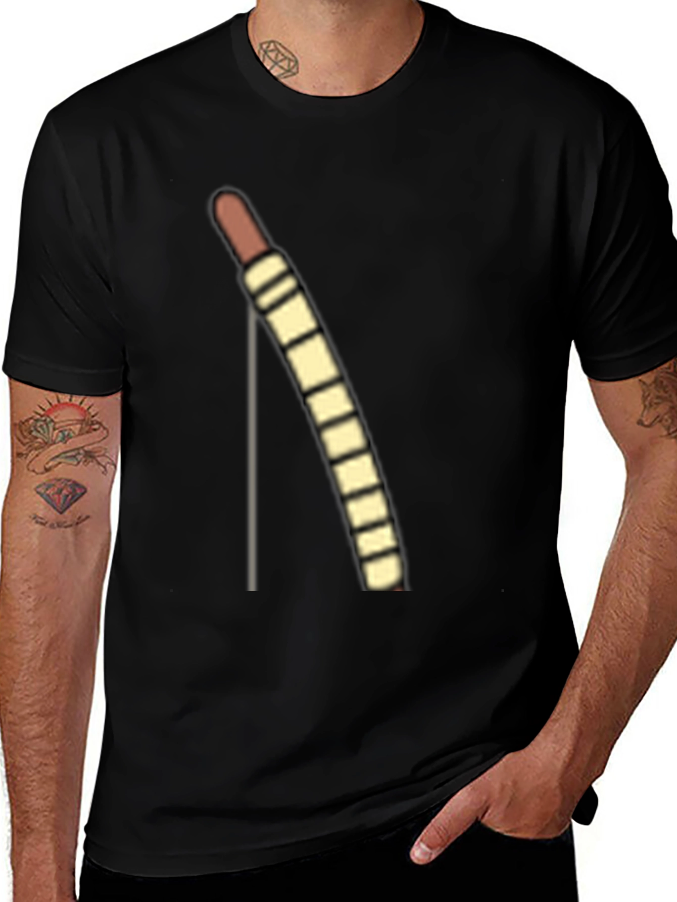 Variant 18 of Novelty Sausage Link Graphic T-Shirt
