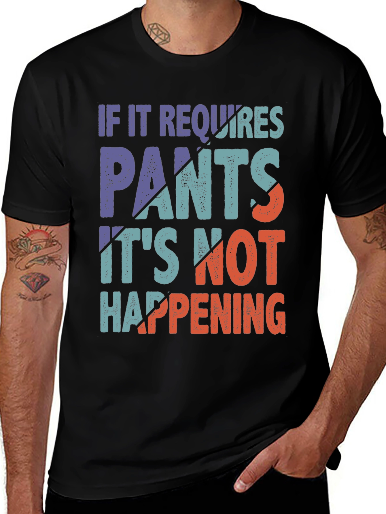 Variant 12 of Funny "No Pants" T-Shirt 