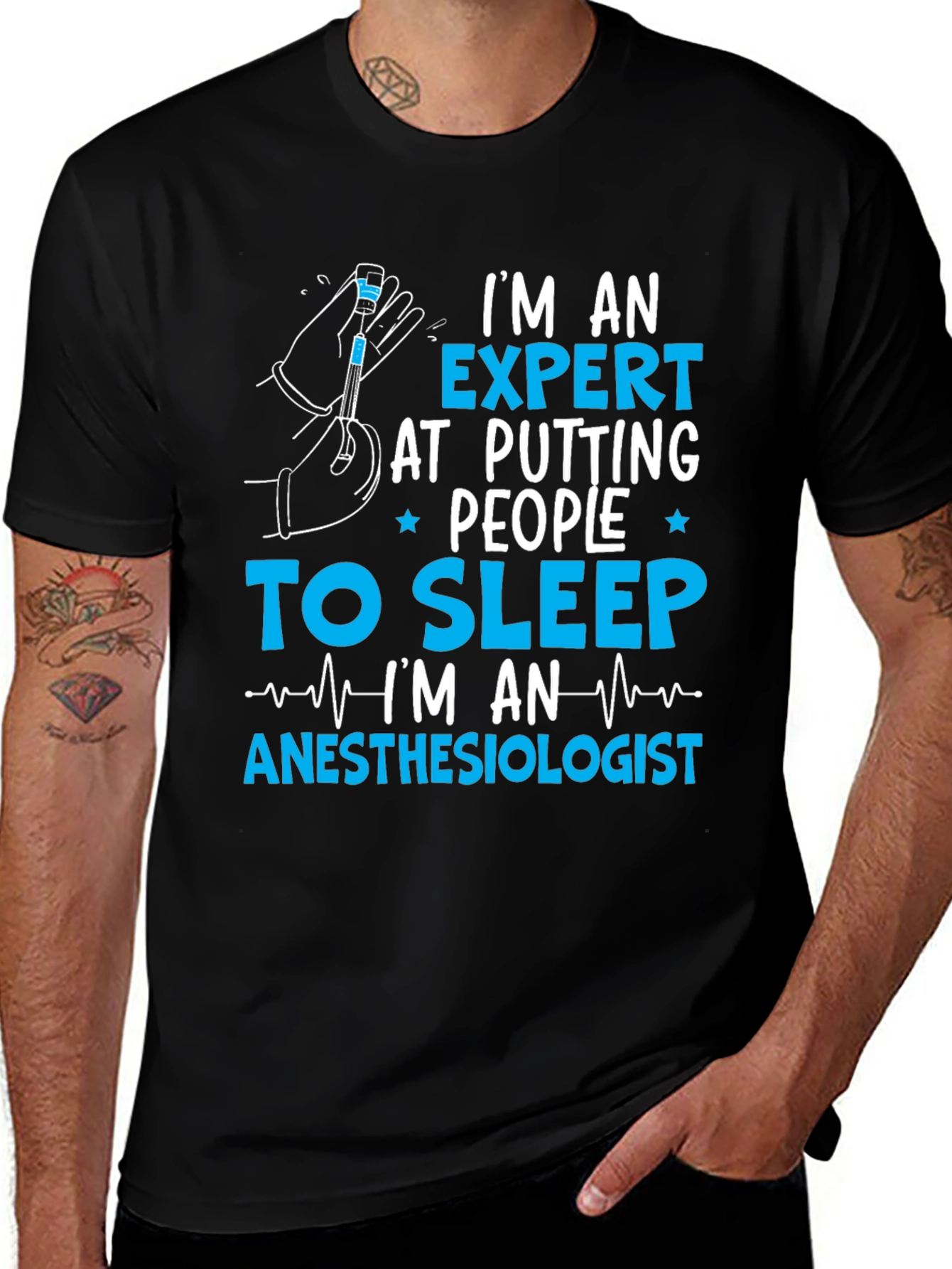 Variant 7 of Anesthesiologist Expert T-Shirt - Funny Medical Tee