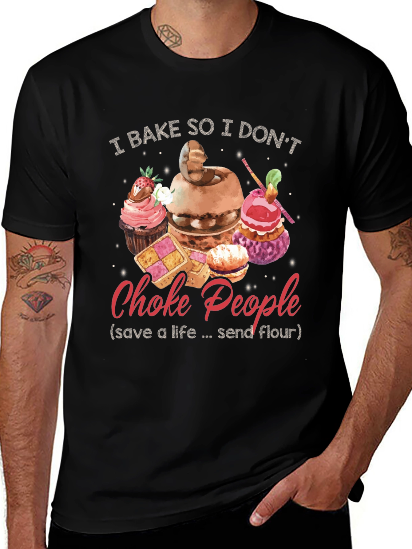Variant 28 of I Bake So I Don't Choke People T-Shirt