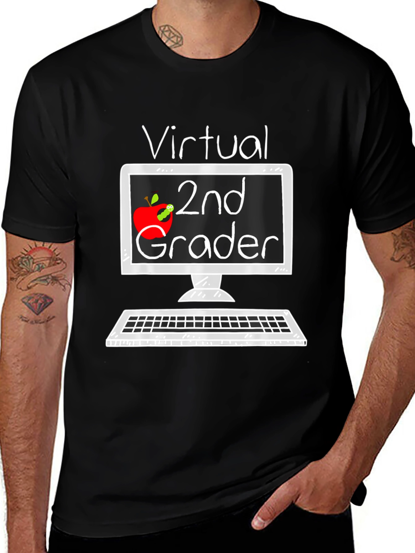 Virtual 2nd Grader T-Shirt - Back to School Online Learning