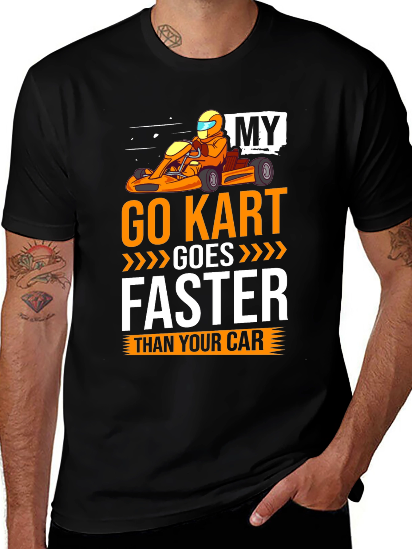 Variant 19 of Go Kart Faster T-Shirt