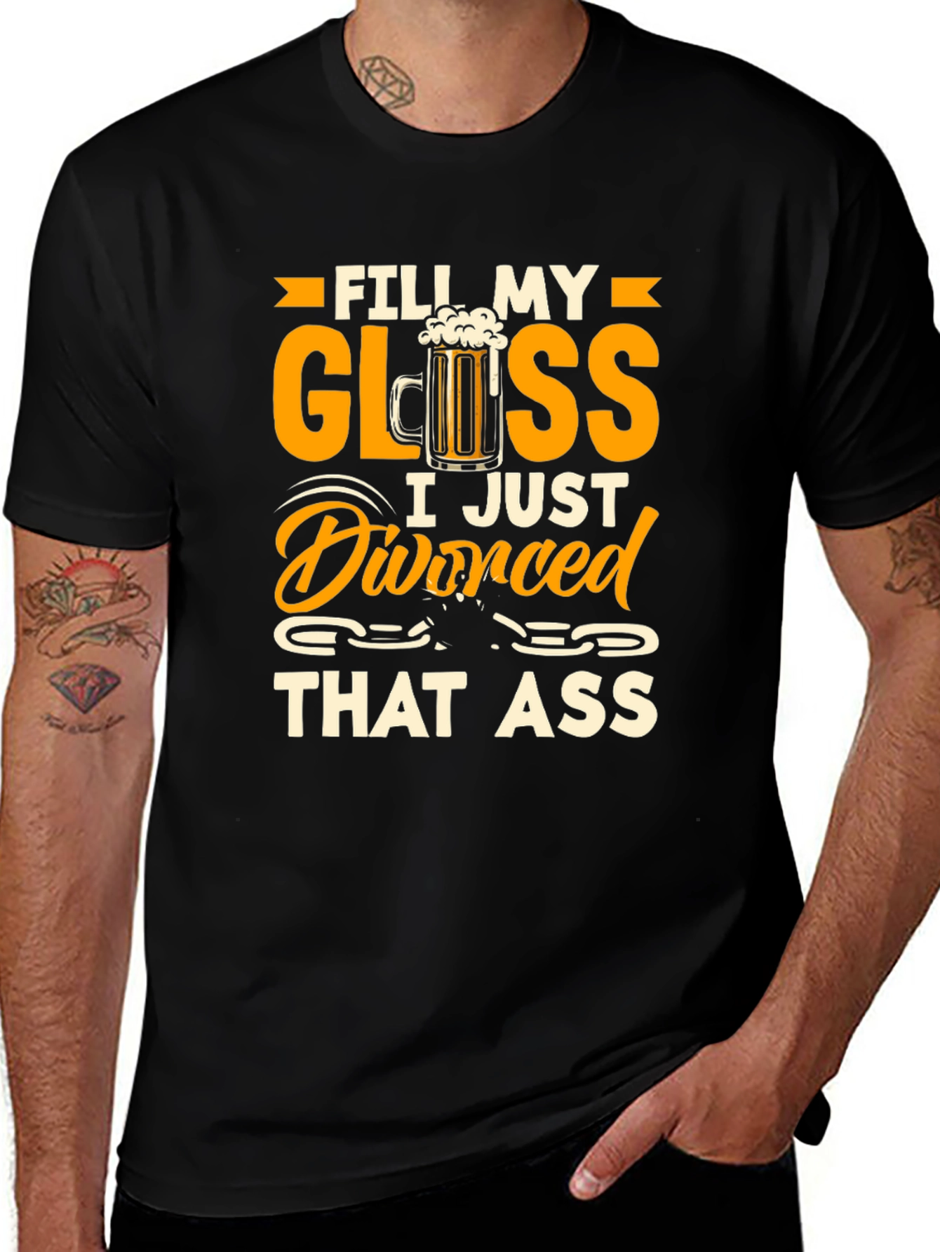 Divorced That Ass Funny Graphic T-Shirt