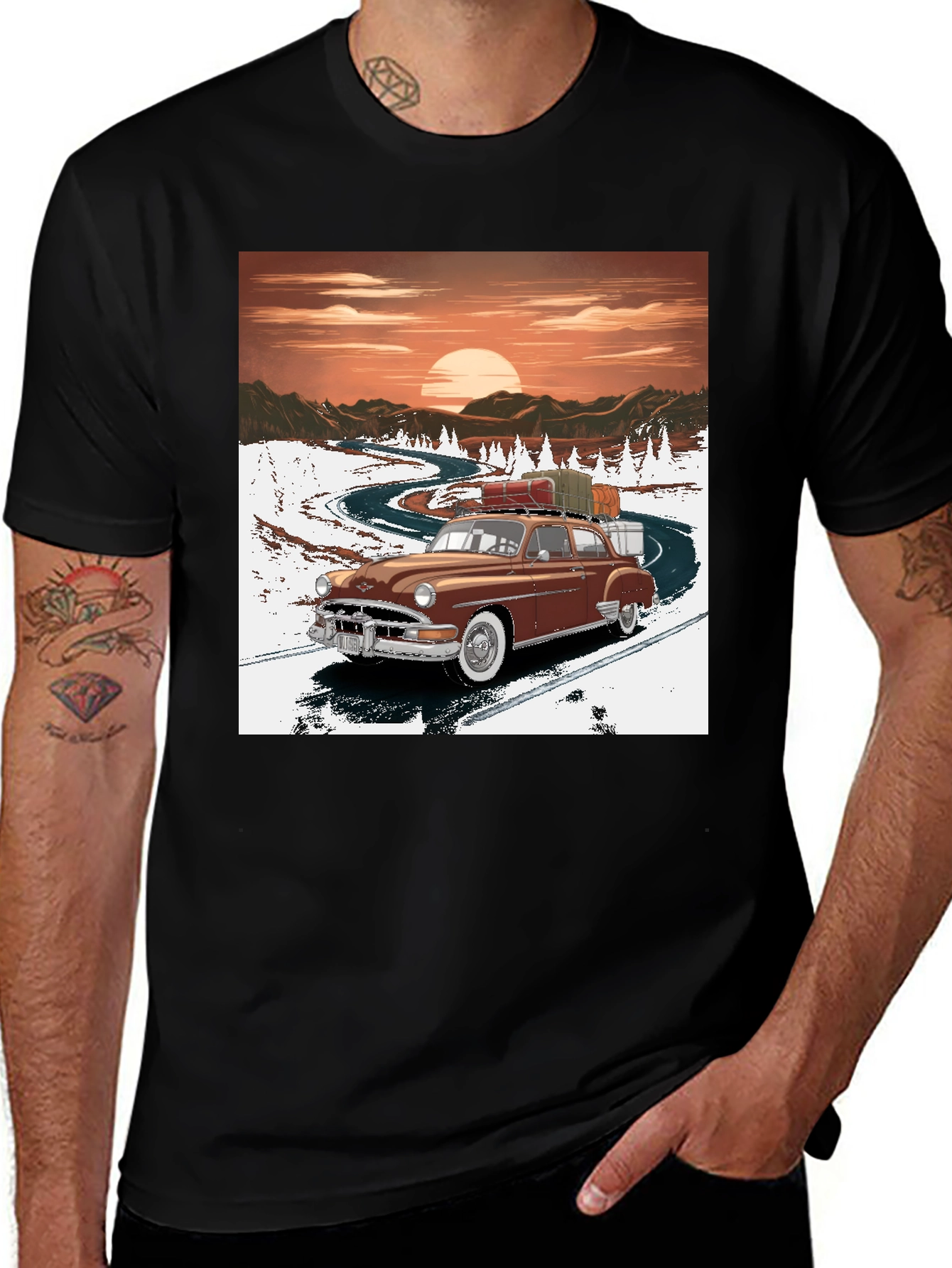 Variant 9 of Retro Road Trip Graphic Tee
