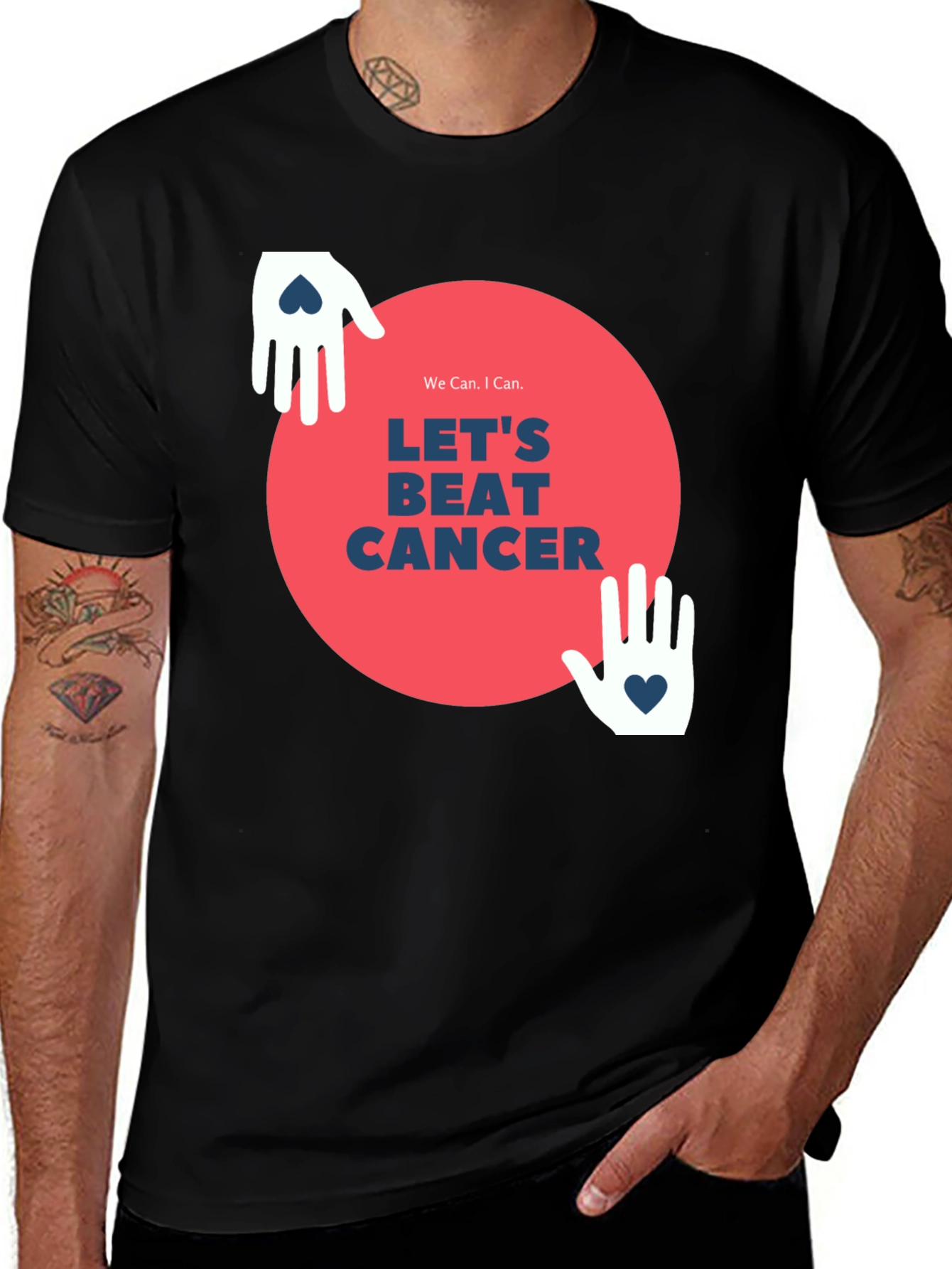 Variant 10 of Let's Beat Cancer Graphic Tee