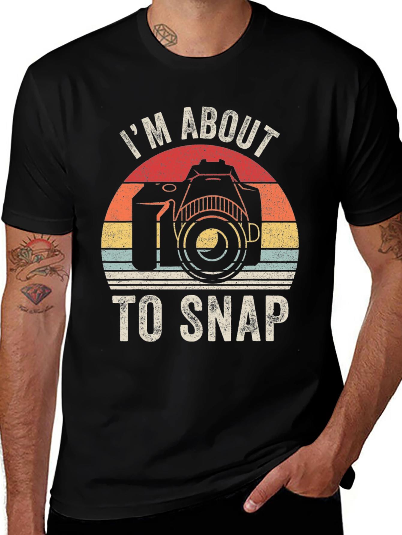 Variant 26 of I'm About To Snap T-Shirt: Vintage Camera Graphic Tee