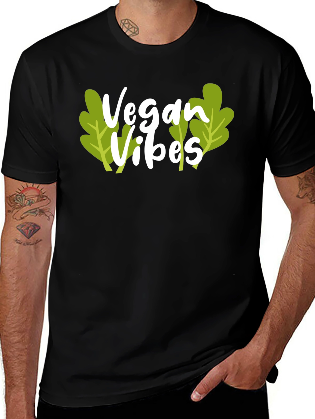 Vegan Vibes Black T-Shirt