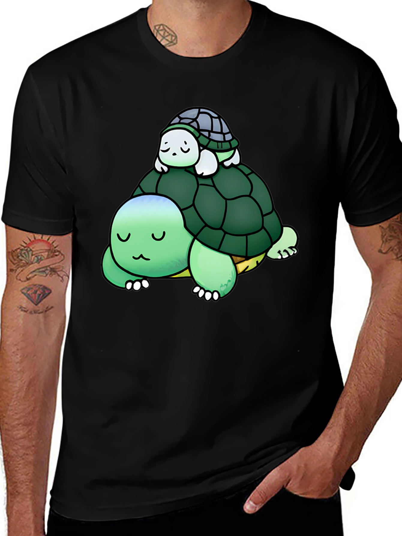 Variant 7 of Cute Turtle Graphic T-Shirt