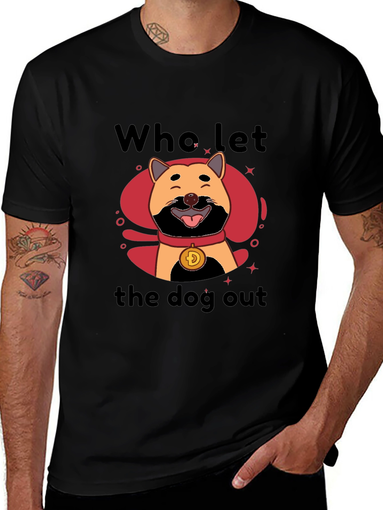 Variant 27 of Who Let the Dog Out T-Shirt