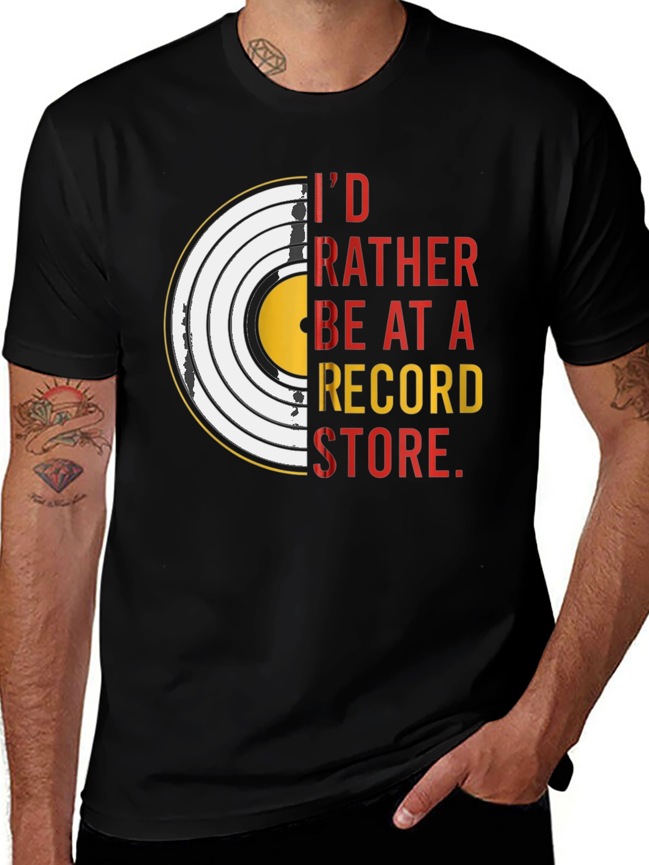Variant 13 of I'd Rather Be At A Record Store T-Shirt