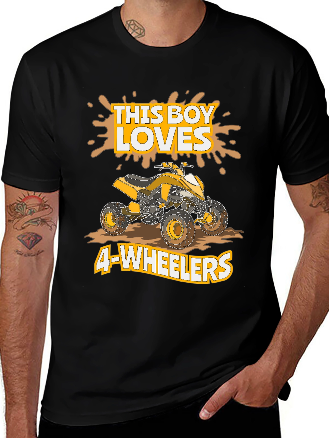 Variant 9 of This Boy Loves 4-Wheelers T-Shirt