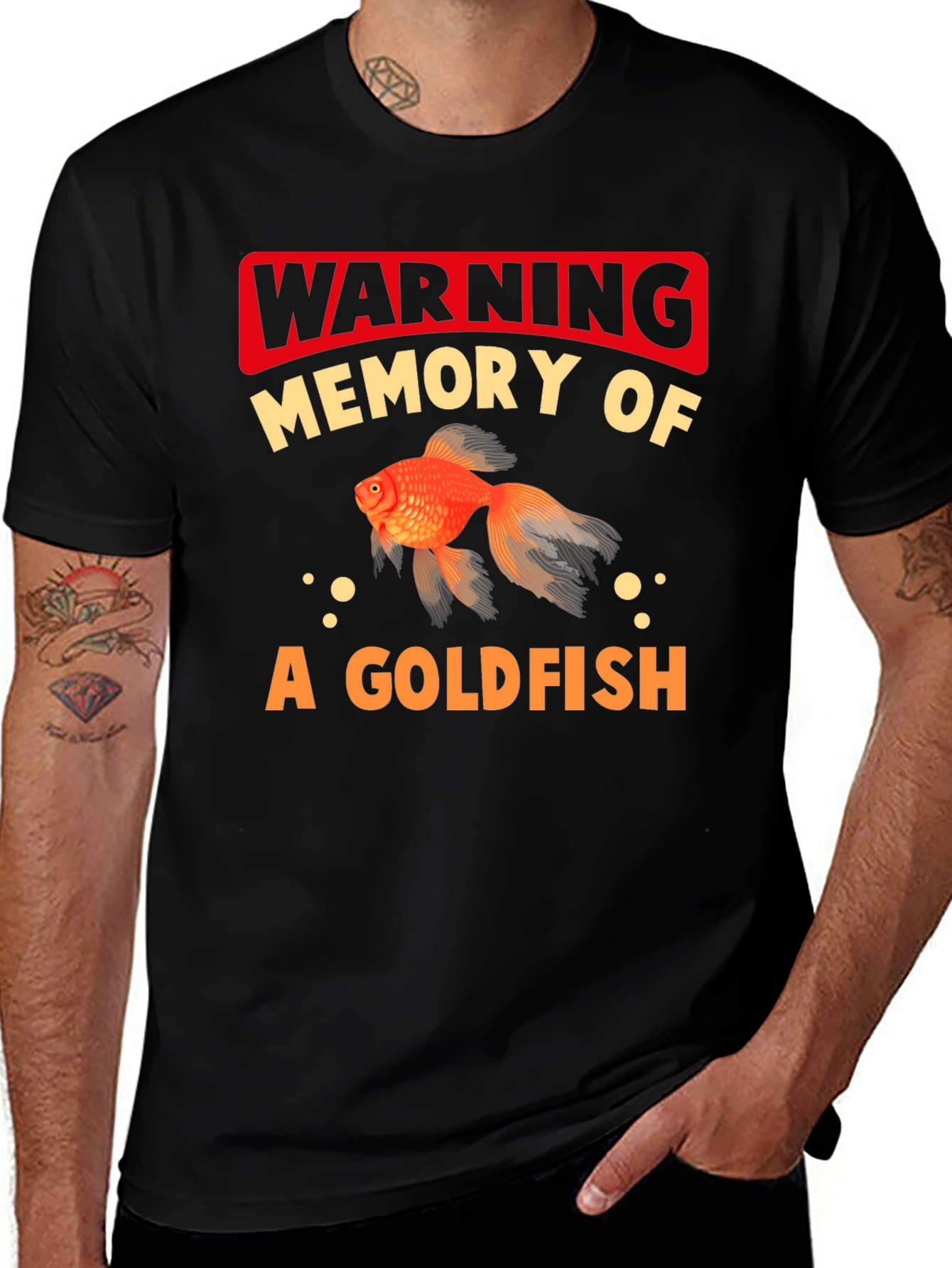 Variant 29 of Warning Goldfish Memory Graphic Tee