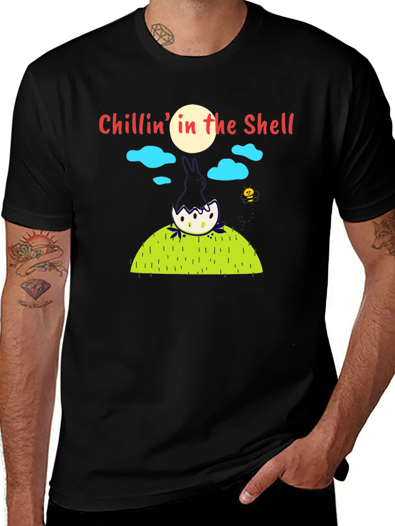 Variant 6 of Chillin' in the Shell Graphic Tee