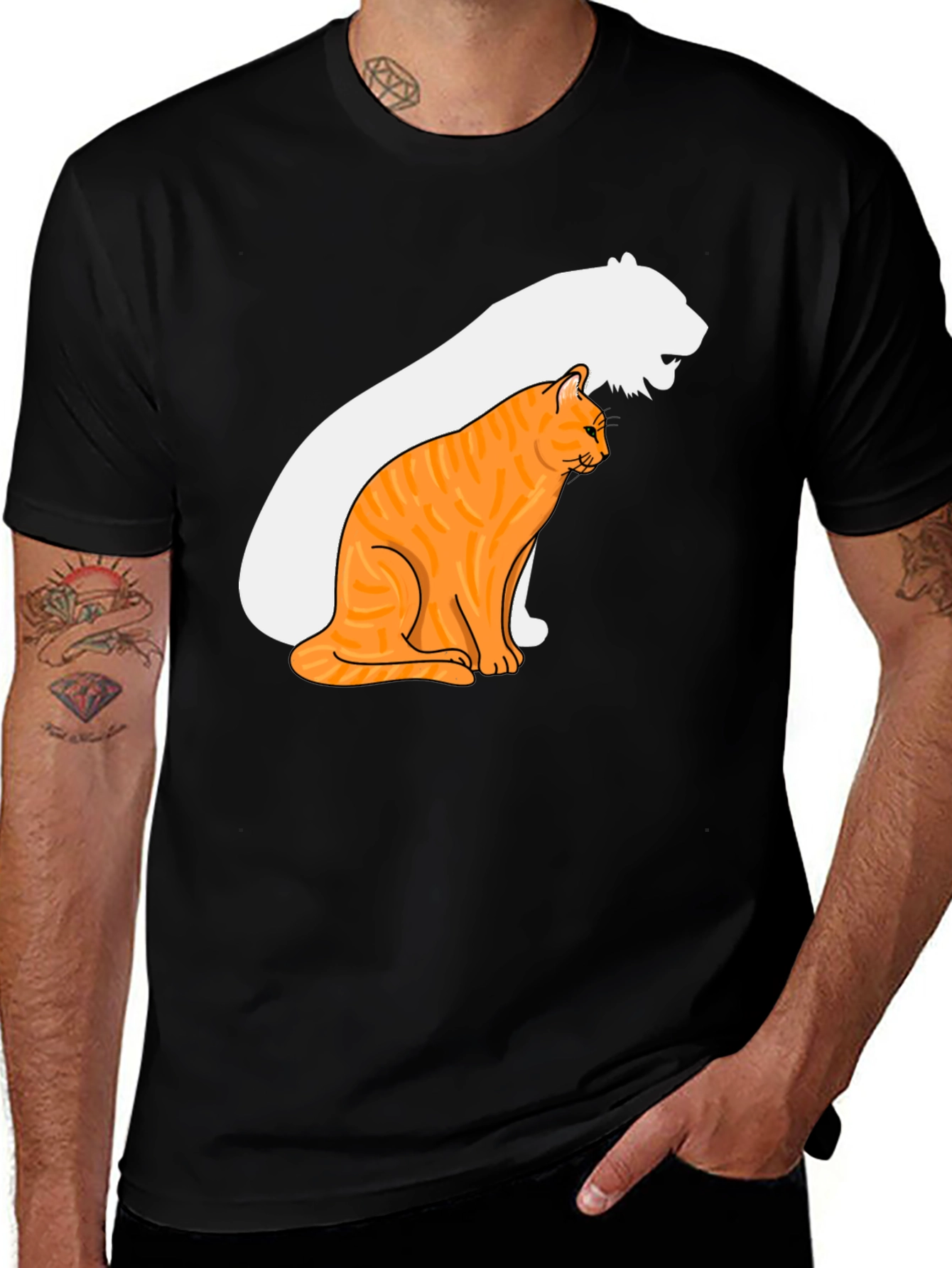 Variant 24 of Cat Tiger Shadow T-Shirt
