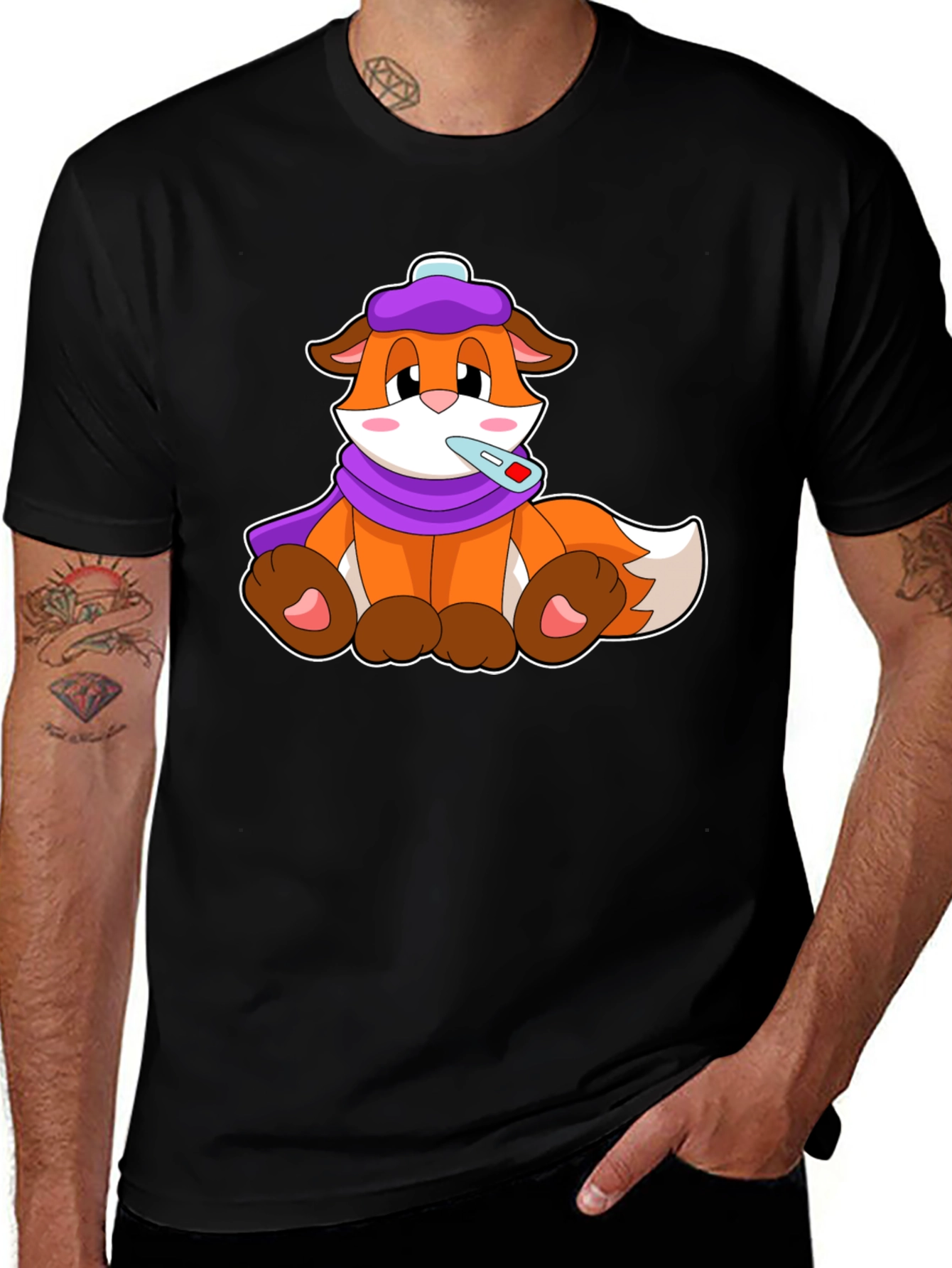 Variant 27 of Sick Day Fox T-Shirt